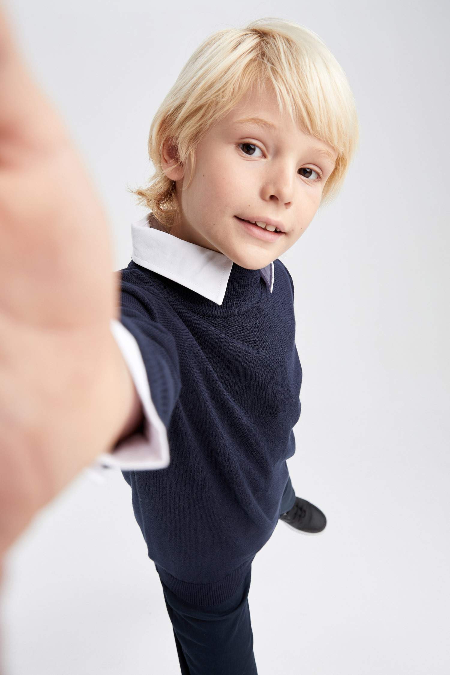 Свитер стандартного кроя для мальчиков, Школьная коллекция