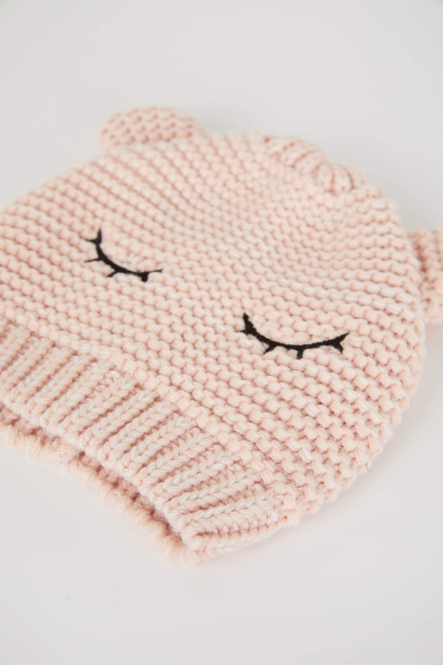 Baby Girl Pompom Knitwear Beret