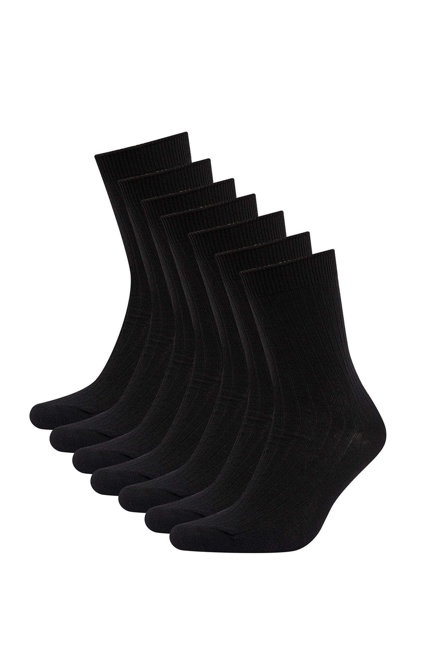 Kadın Pamuklu 7'li Uzun Çorap