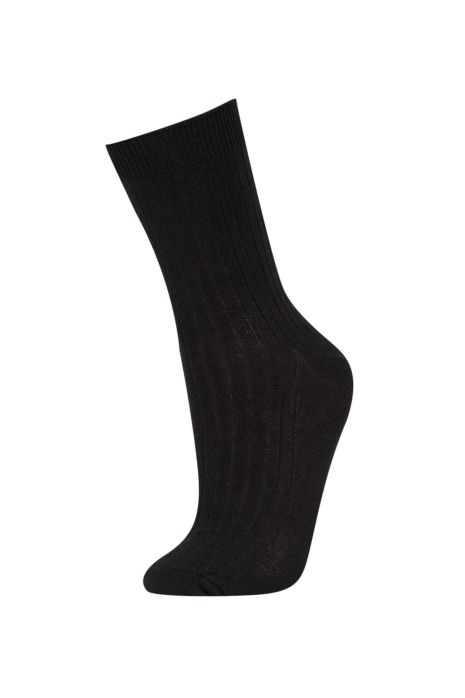 Kadın Pamuklu 7'li Uzun Çorap