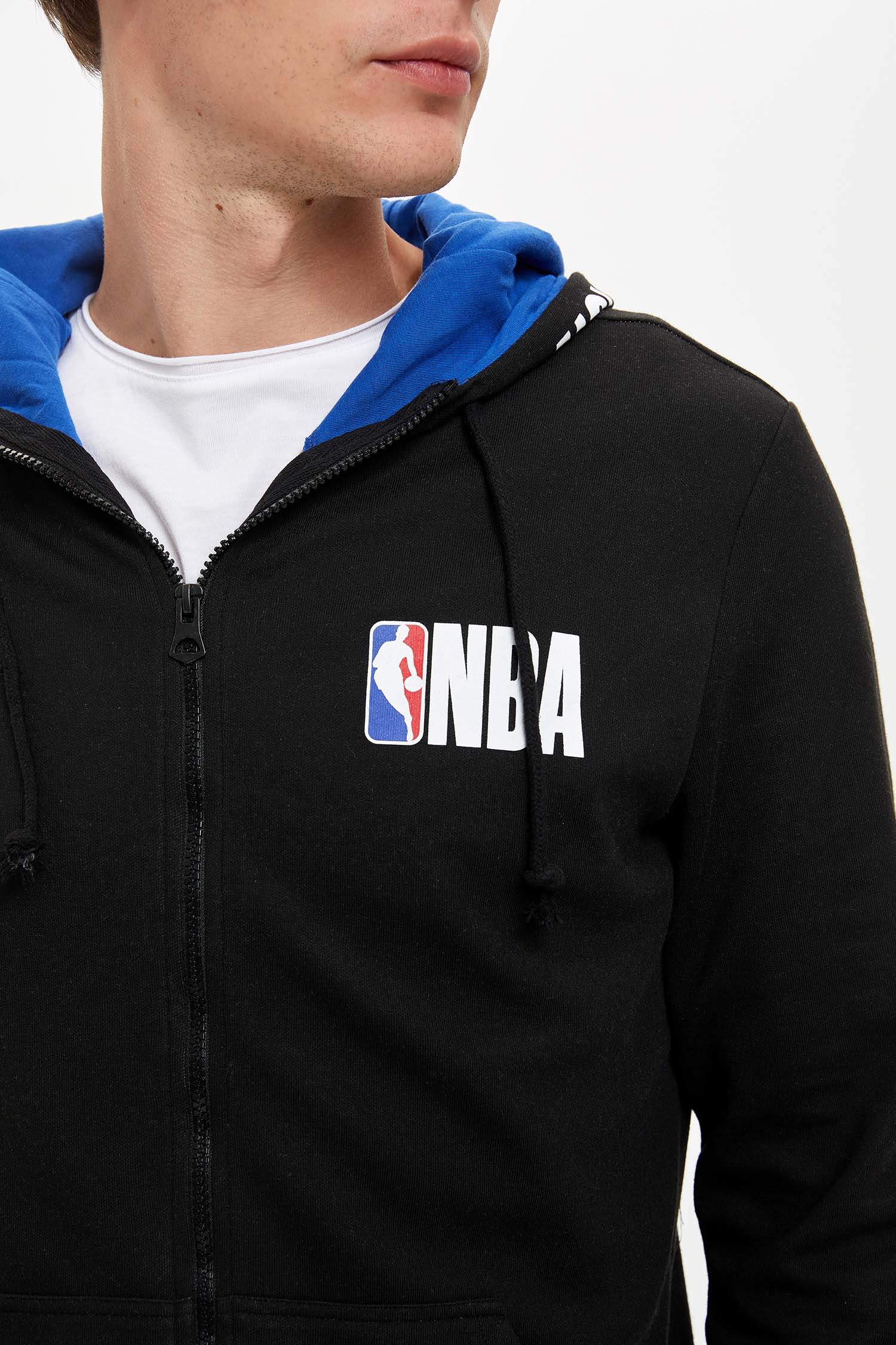 Defacto NBA Lisanslı Unisex Fermuarlı Kapüşonlu Sweatshirt. 2