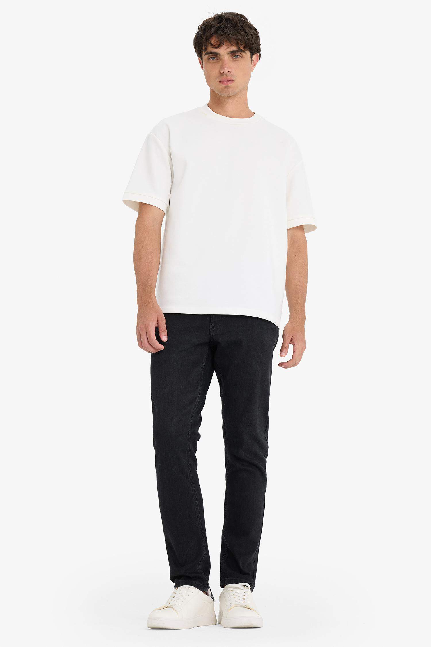 Pedro Slim Fit Dar Kalıp Normal Bel Dar Paça Jean Pantolon