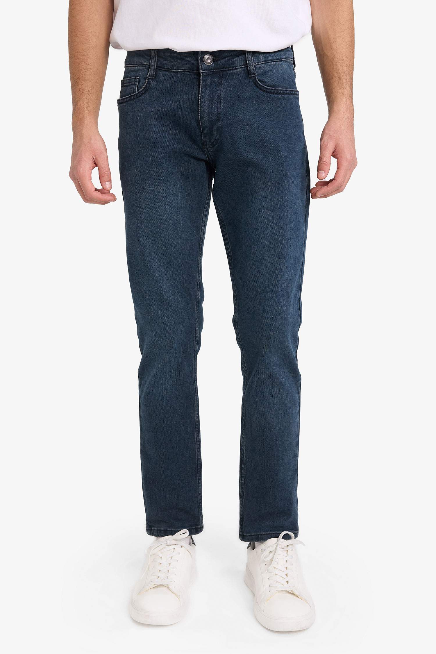 Pedro Slim Fit Dar Kalıp Normal Bel Dar Paça Jean Pantolon