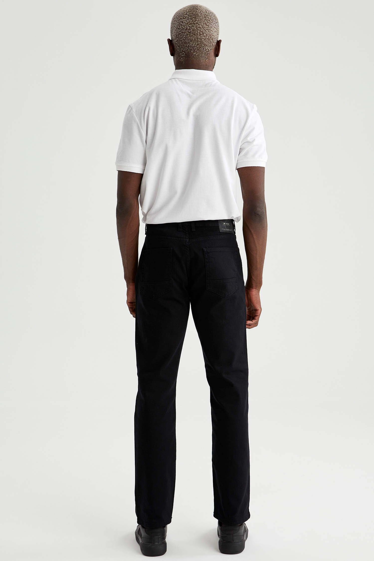 Defacto Diago Comfort Fit Yüksek Bel Boru Paça Siyah Jean Pantolon. 3