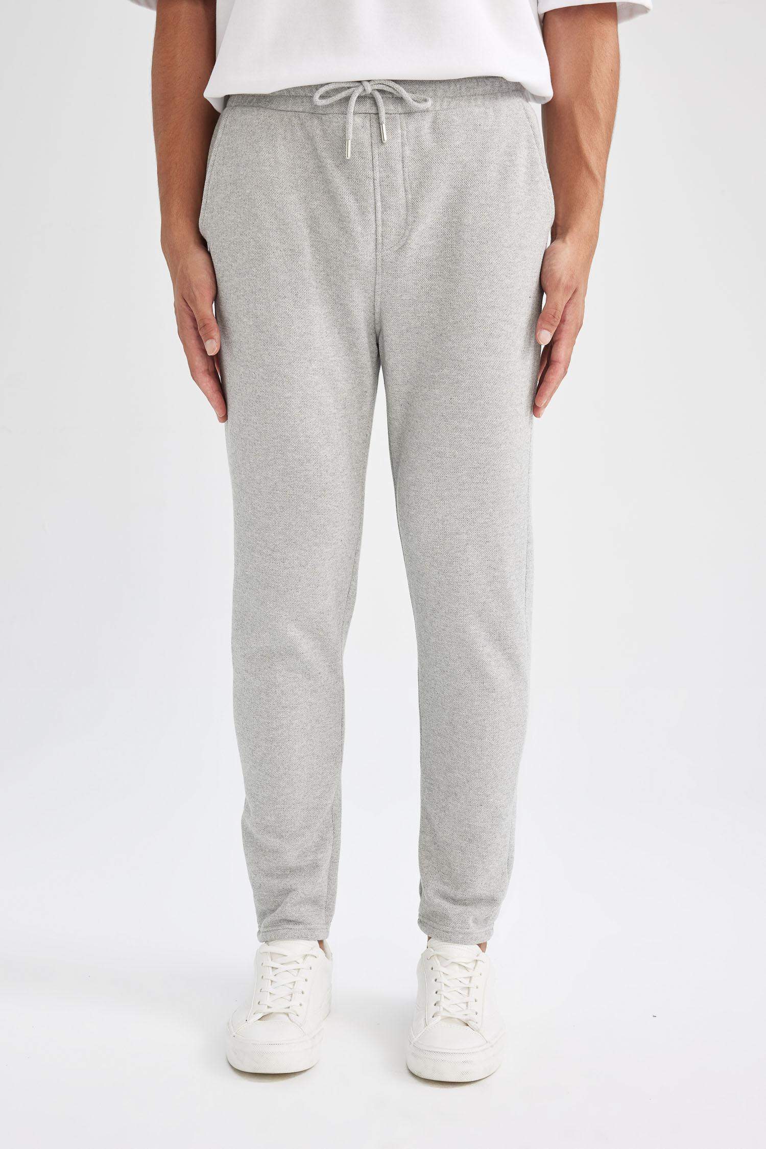 Pike İnce Eşofman Altı Slim Fit Dar Kesim Düz Paça Beli Bağcıklı Cepli