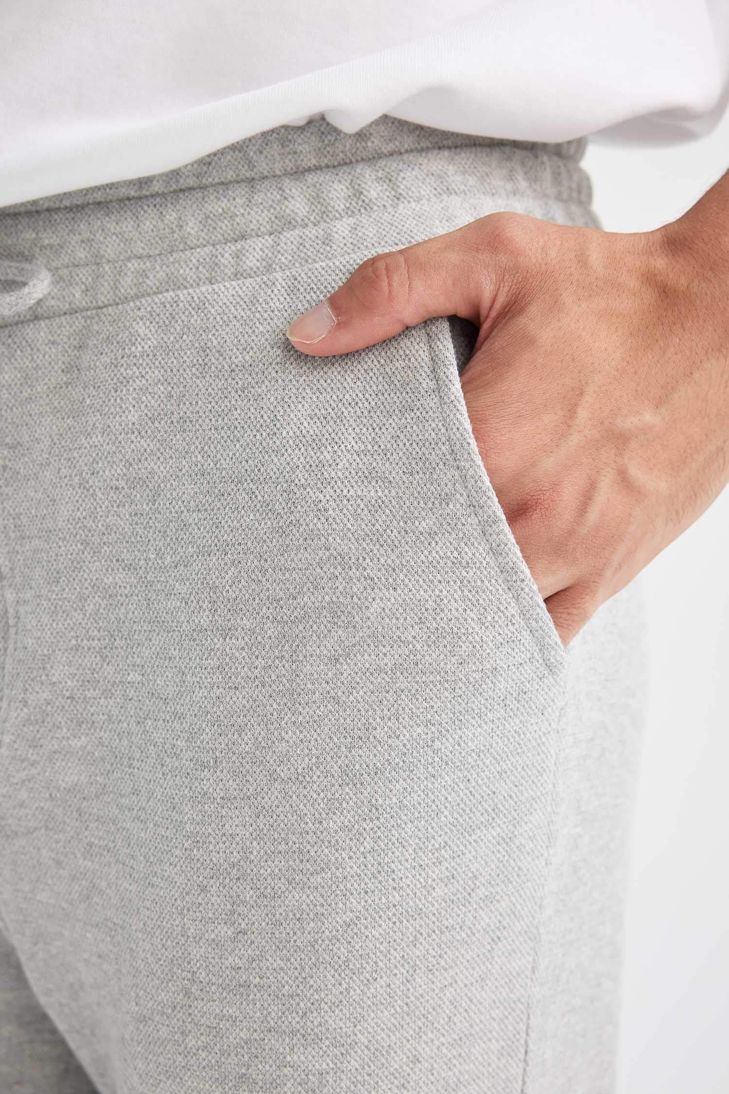 Pike İnce Eşofman Altı Slim Fit Dar Kesim Düz Paça Beli Bağcıklı Cepli