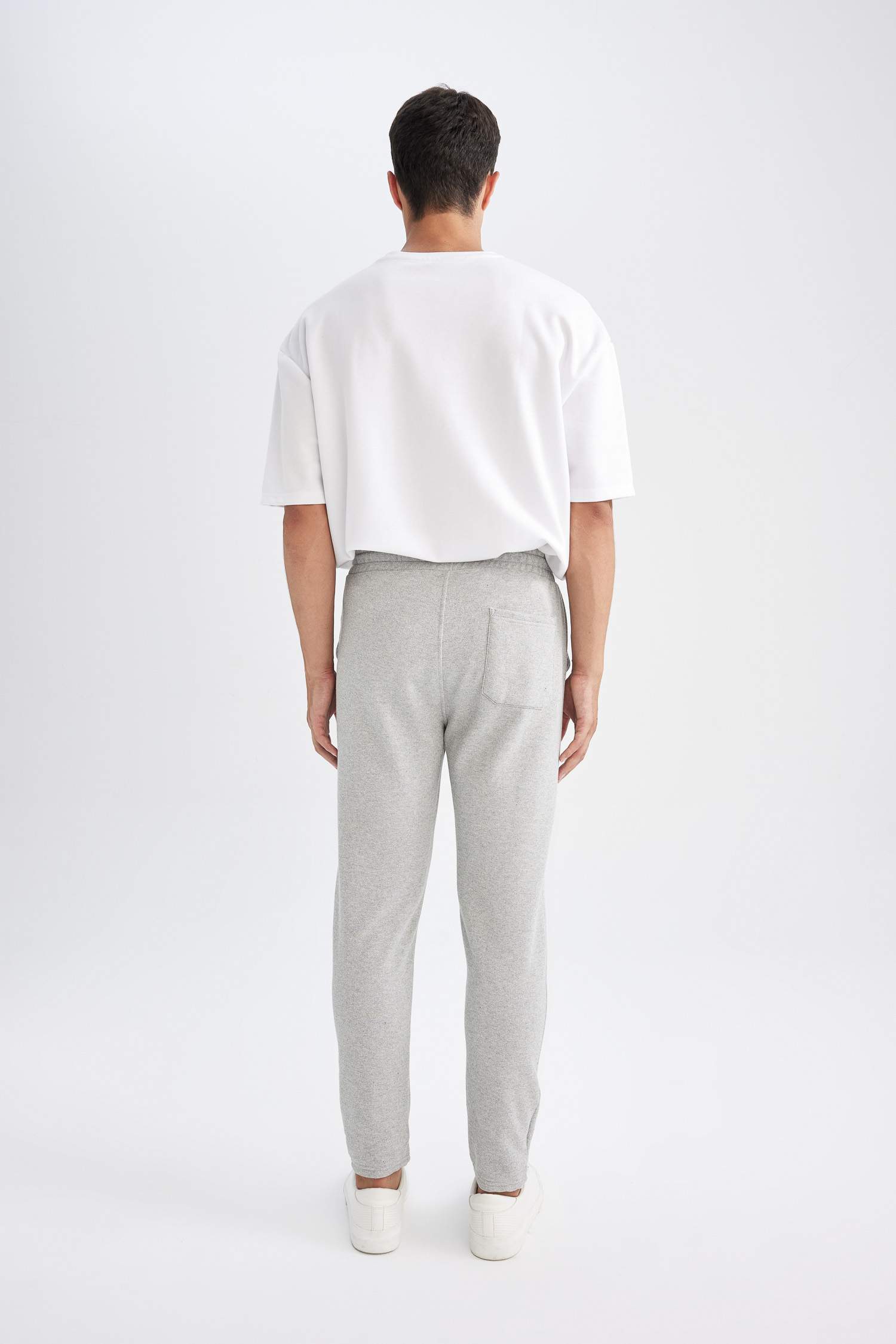 Pike İnce Eşofman Altı Slim Fit Dar Kesim Düz Paça Beli Bağcıklı Cepli