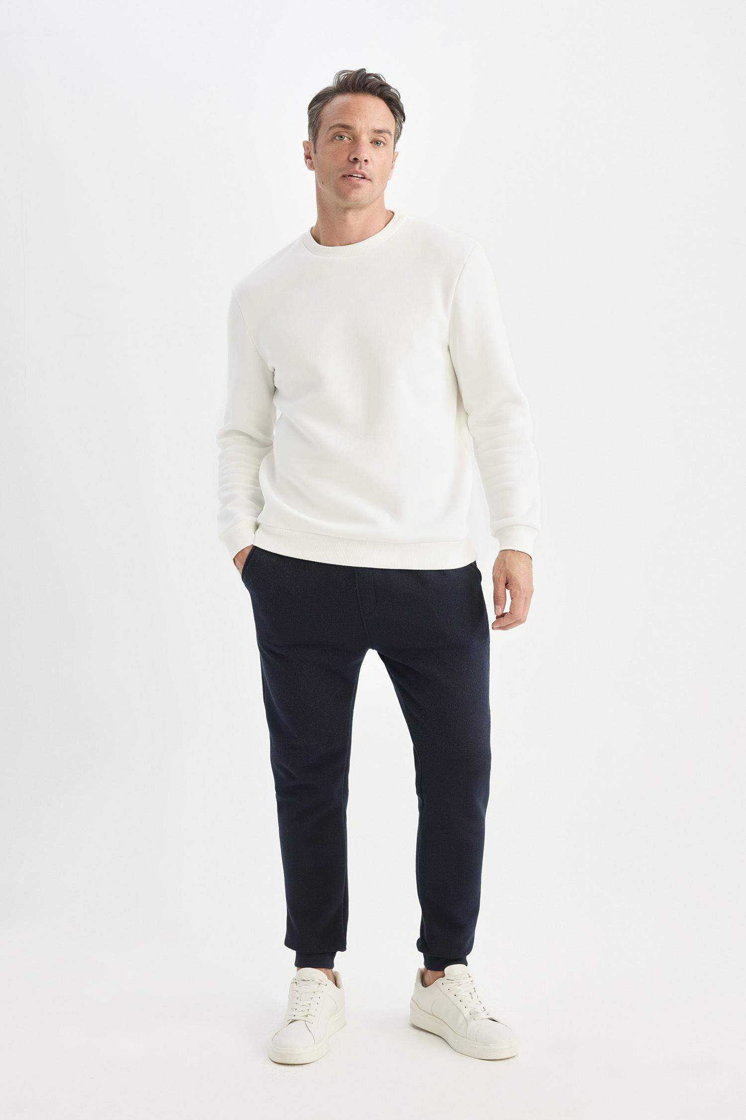 Slim Fit Dar Kesim İnce Jogger Eşofman Altı Basic Düz Pike Beli Bağcıklı Lastikli Paça Cepli 