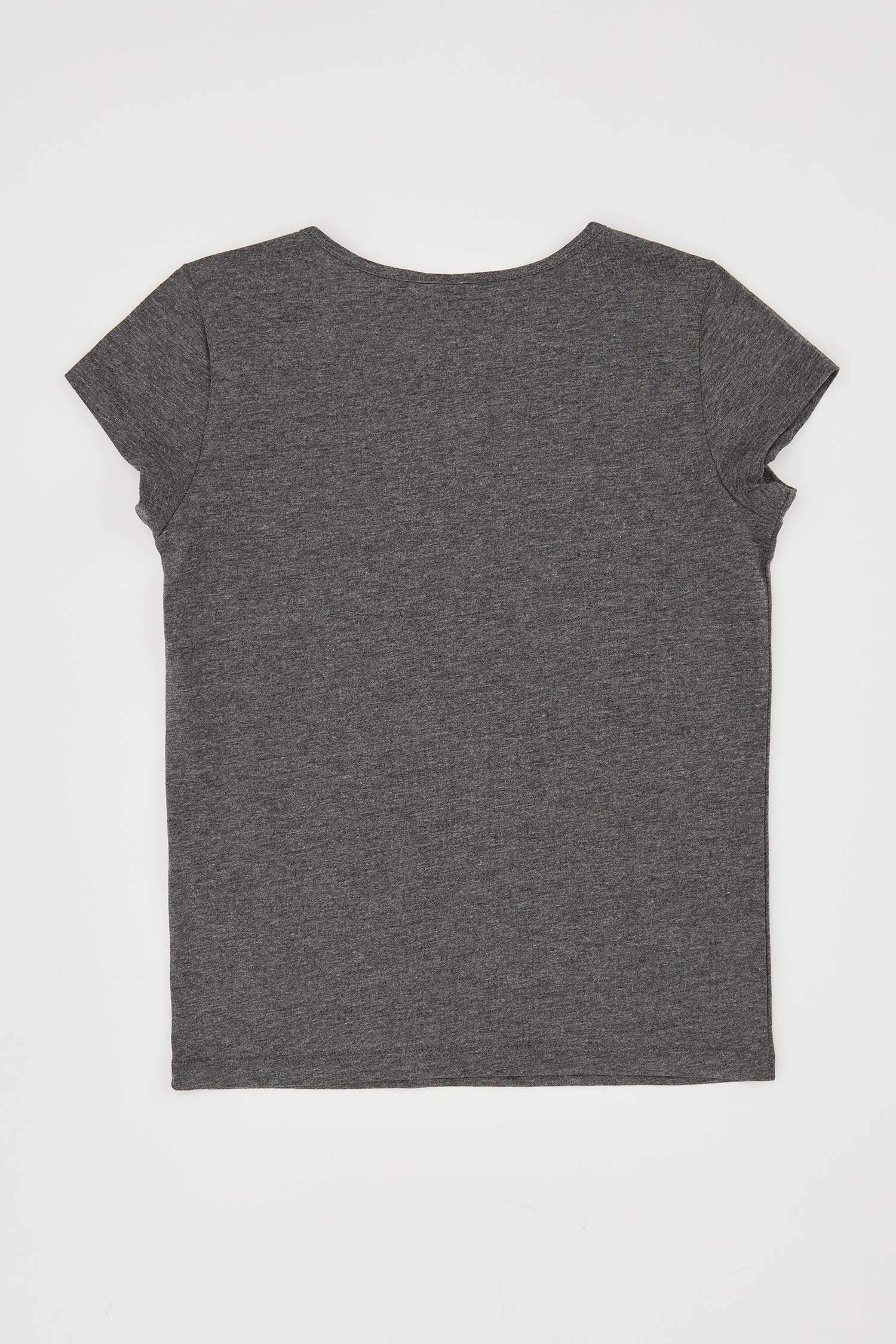 Defacto Kız Çocuk Supergirl Lisanslı Kısa Kollu Tişört. 1