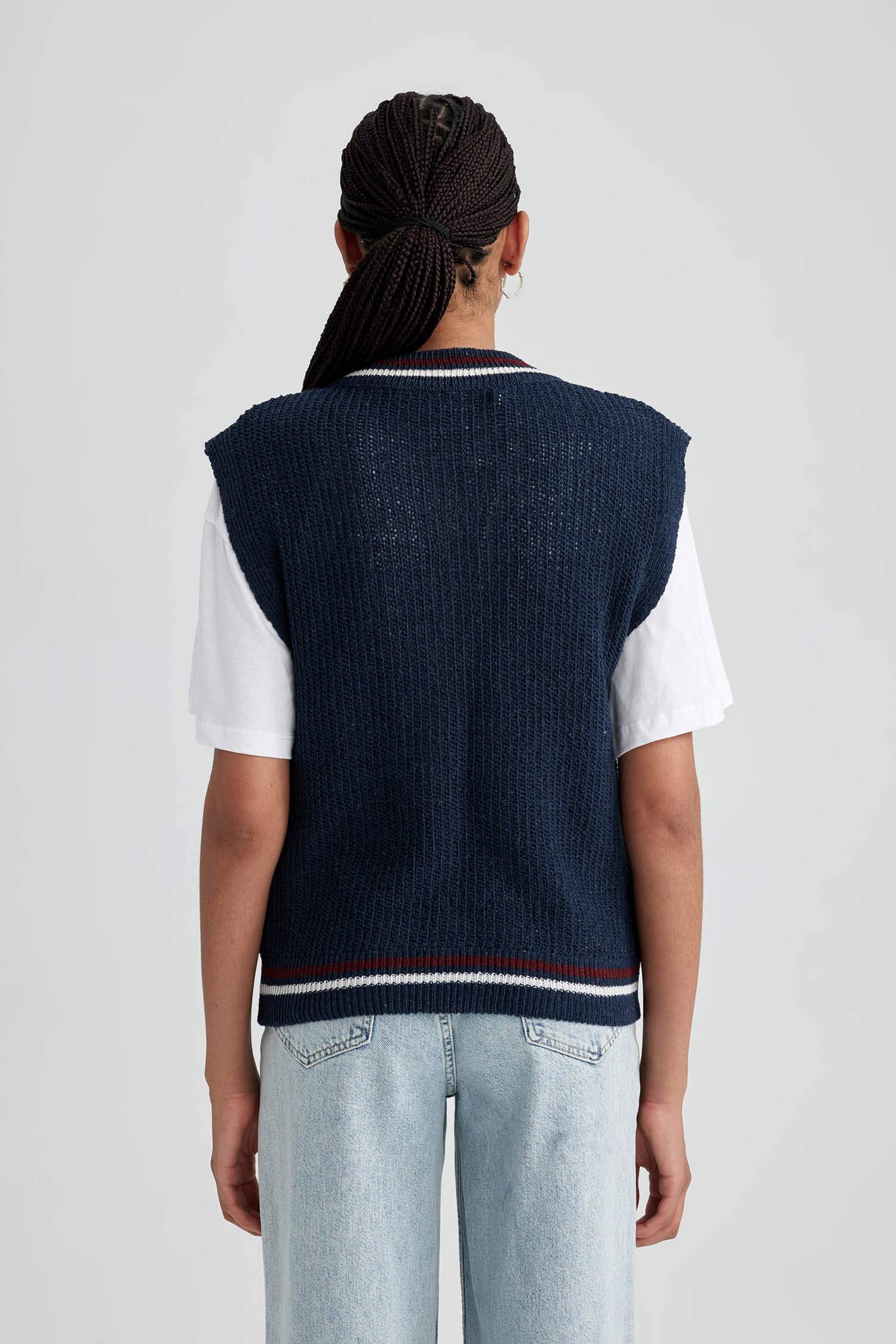 جيليه اوفر سايز بياقة V