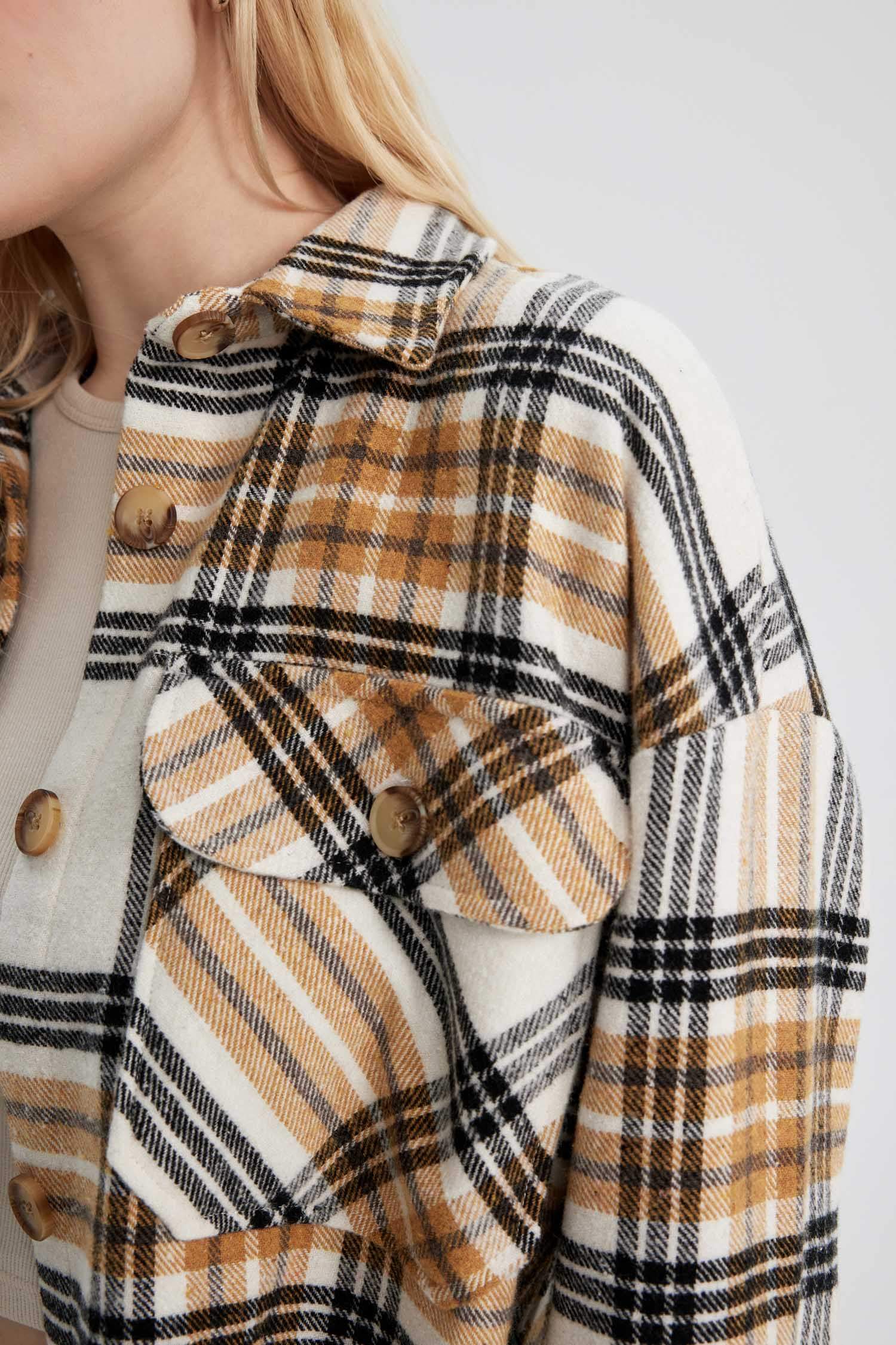 Туника с воротником с длинным рукавом