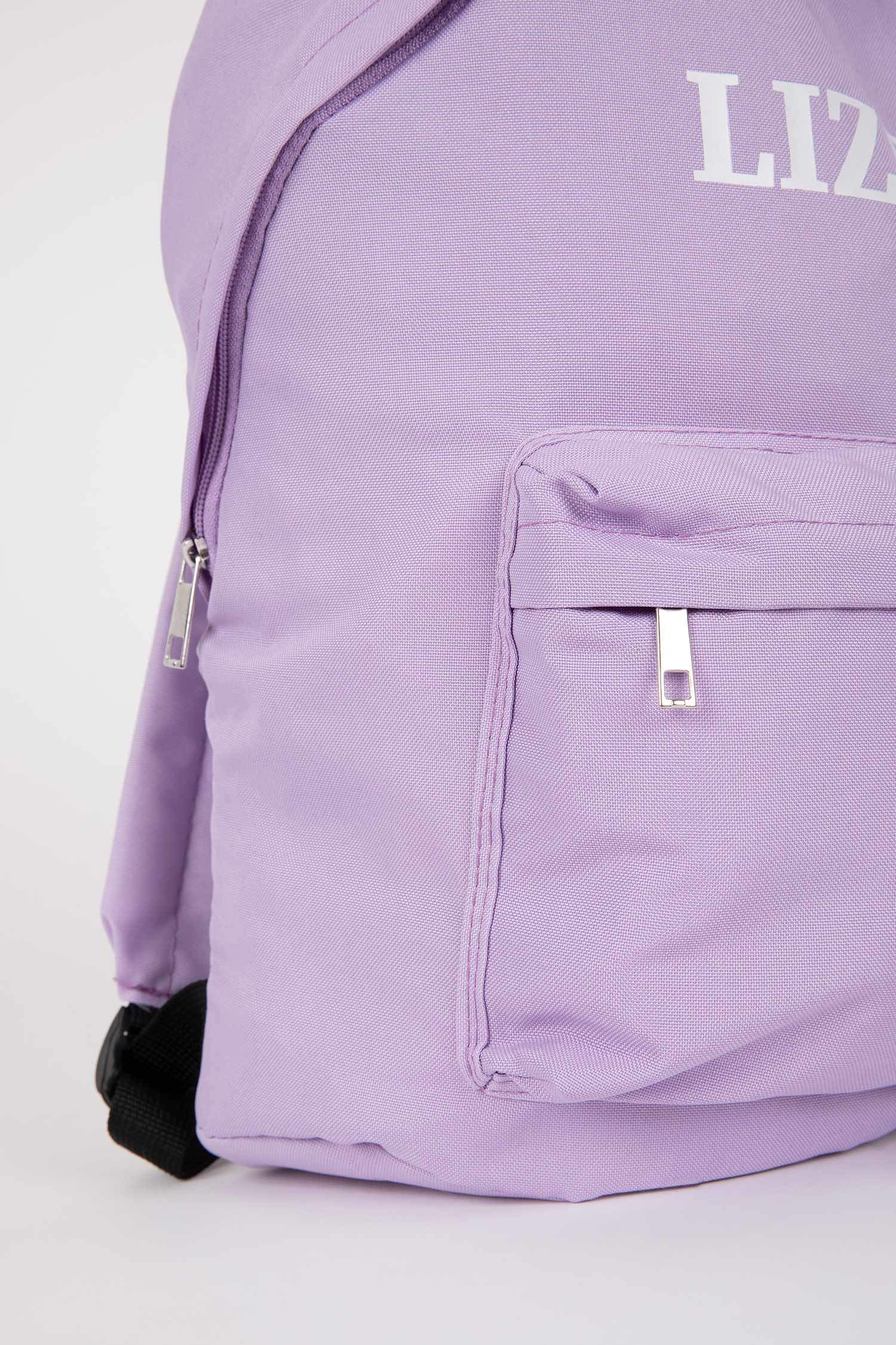 Unisex Su İtici Baskılı Sırt Çantası ve Kalemlik