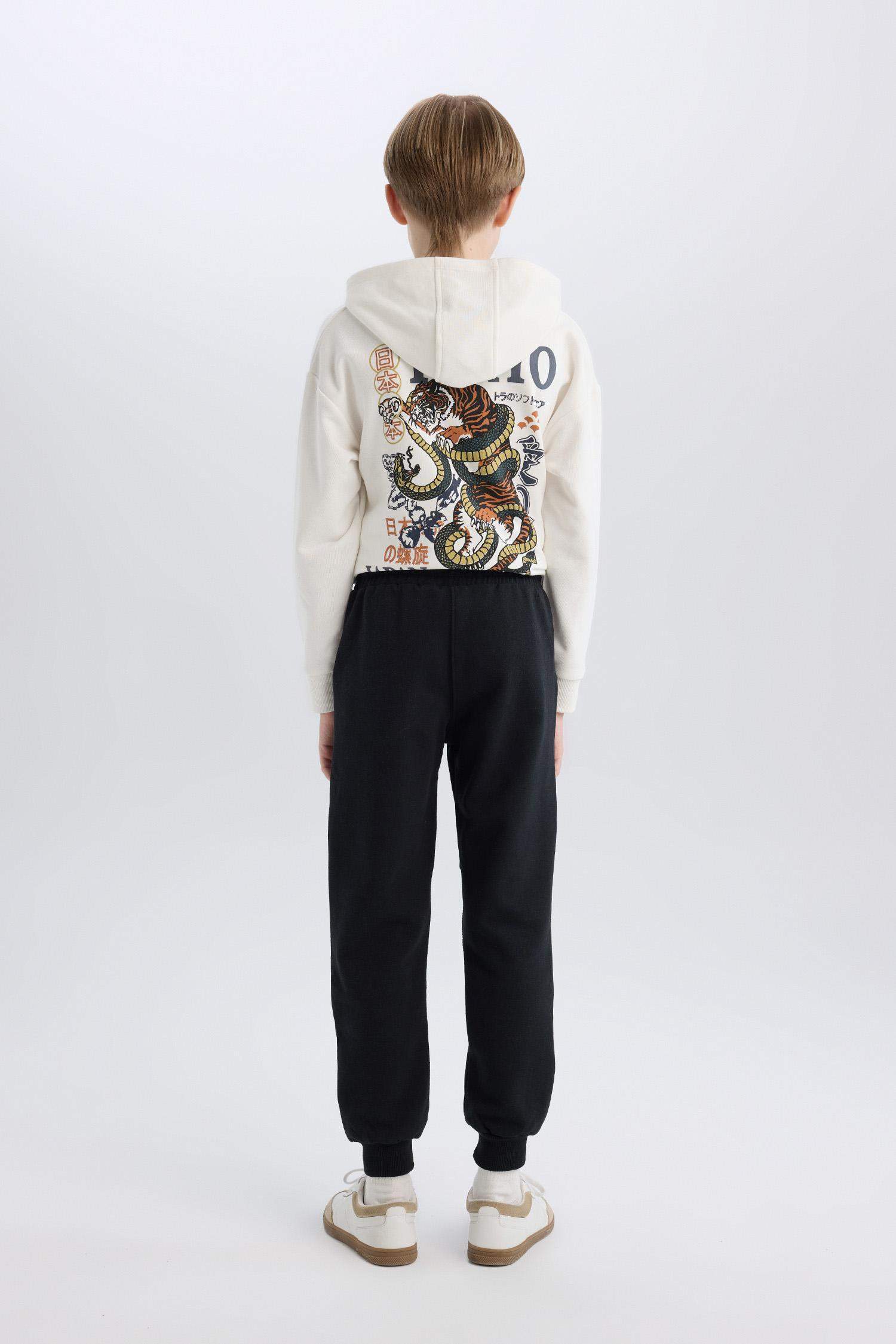 Erkek Çocuk Beli Paçası Lastikli Baskılı Eşofman Altı