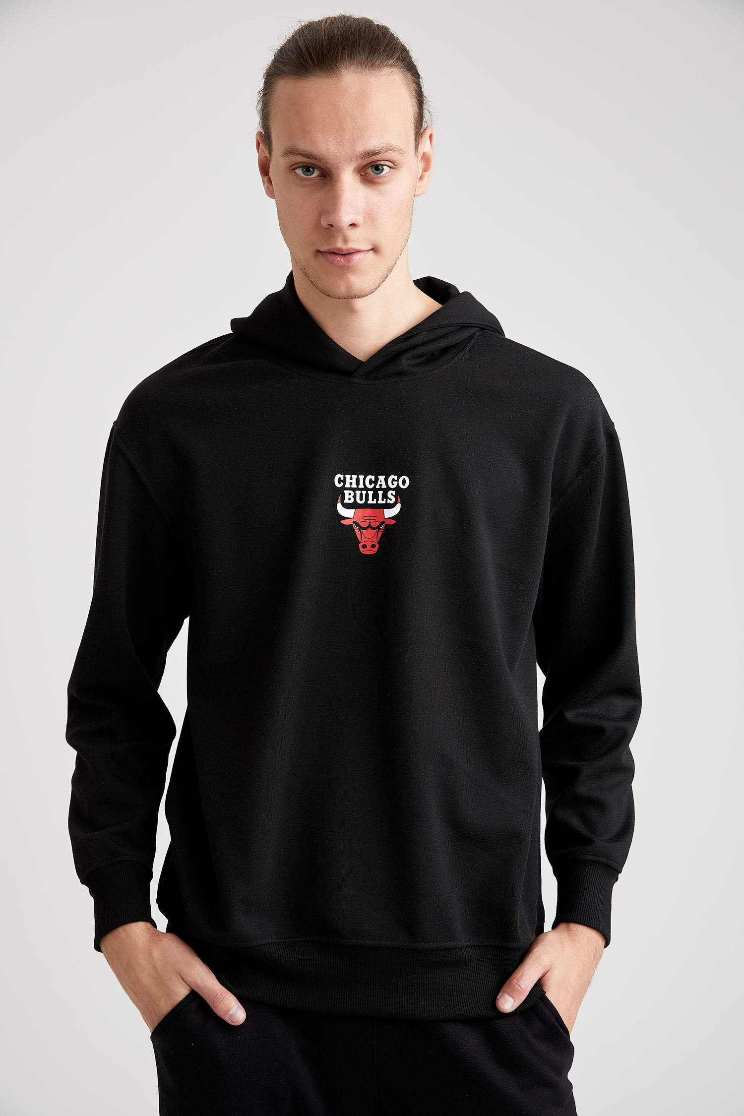 sıcaklık Hayret edin baskın  Siyah Erkek Çift Taraflı Oversize Fit Unisex NBA Lisanslı Sweatshirt  1525560 | DeFacto