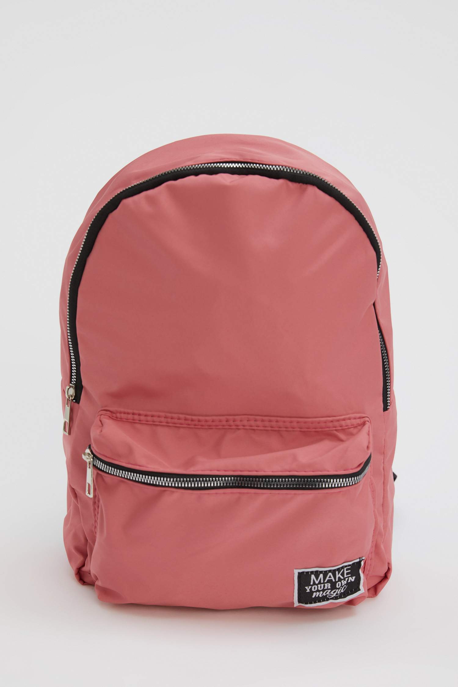 Pink WOMAN Basic Zipper Backpack Purse 1569492 DeFacto