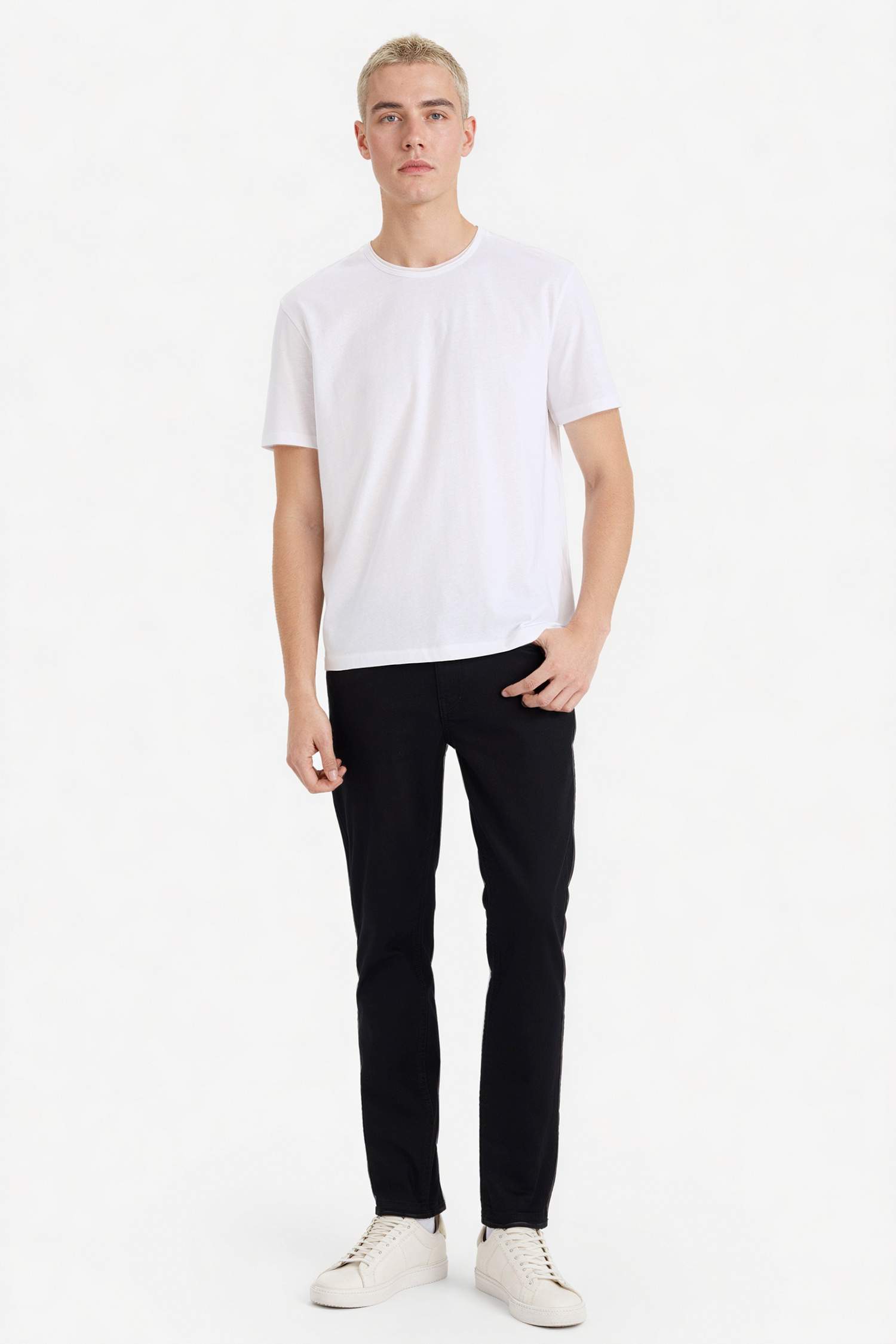 Pedro Slim Fit Dar Kalıp Normal Bel Dar Paça Jean Pantolon