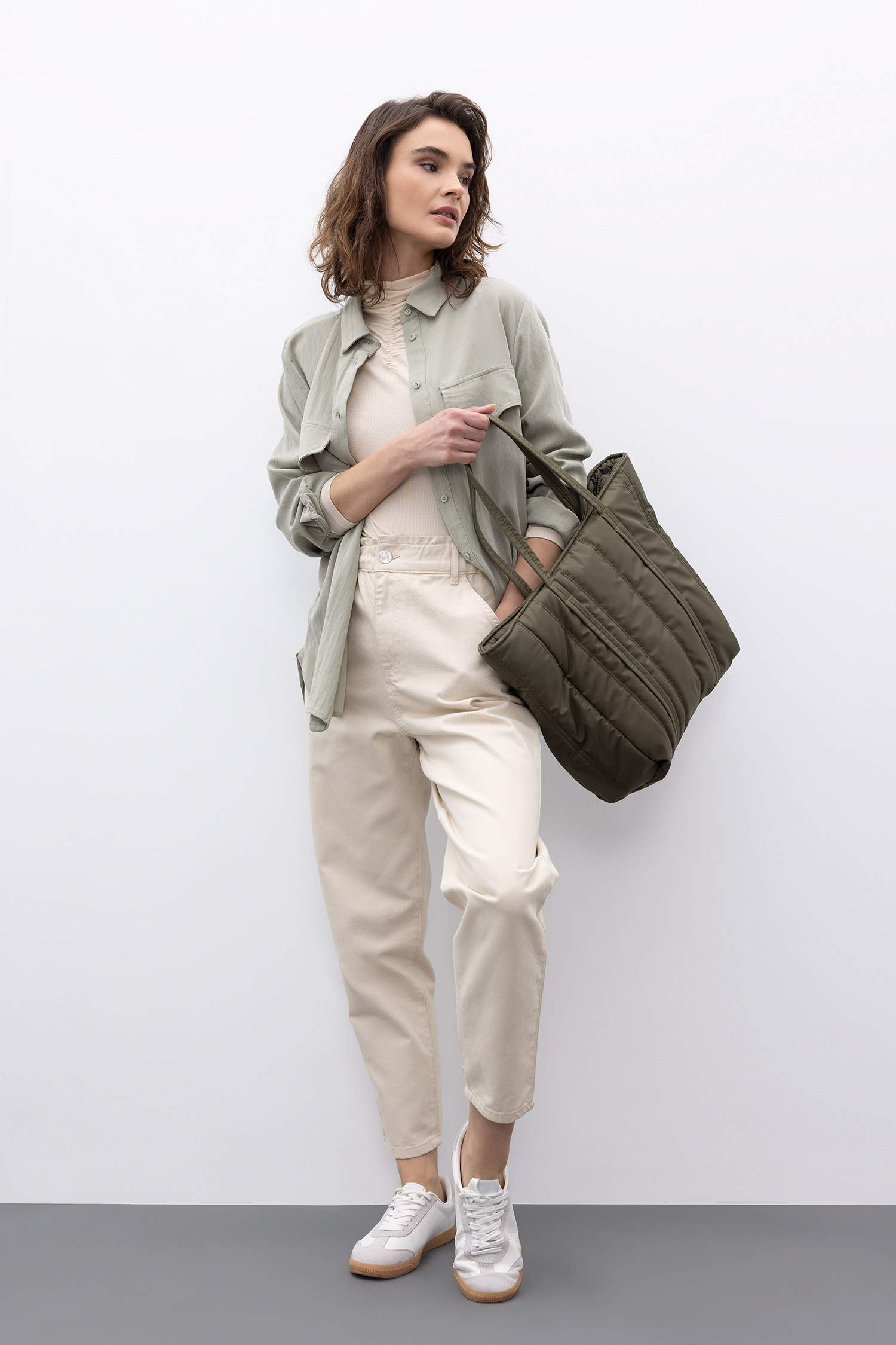 Baggy Gabardin %100 Pamuk Pantolon