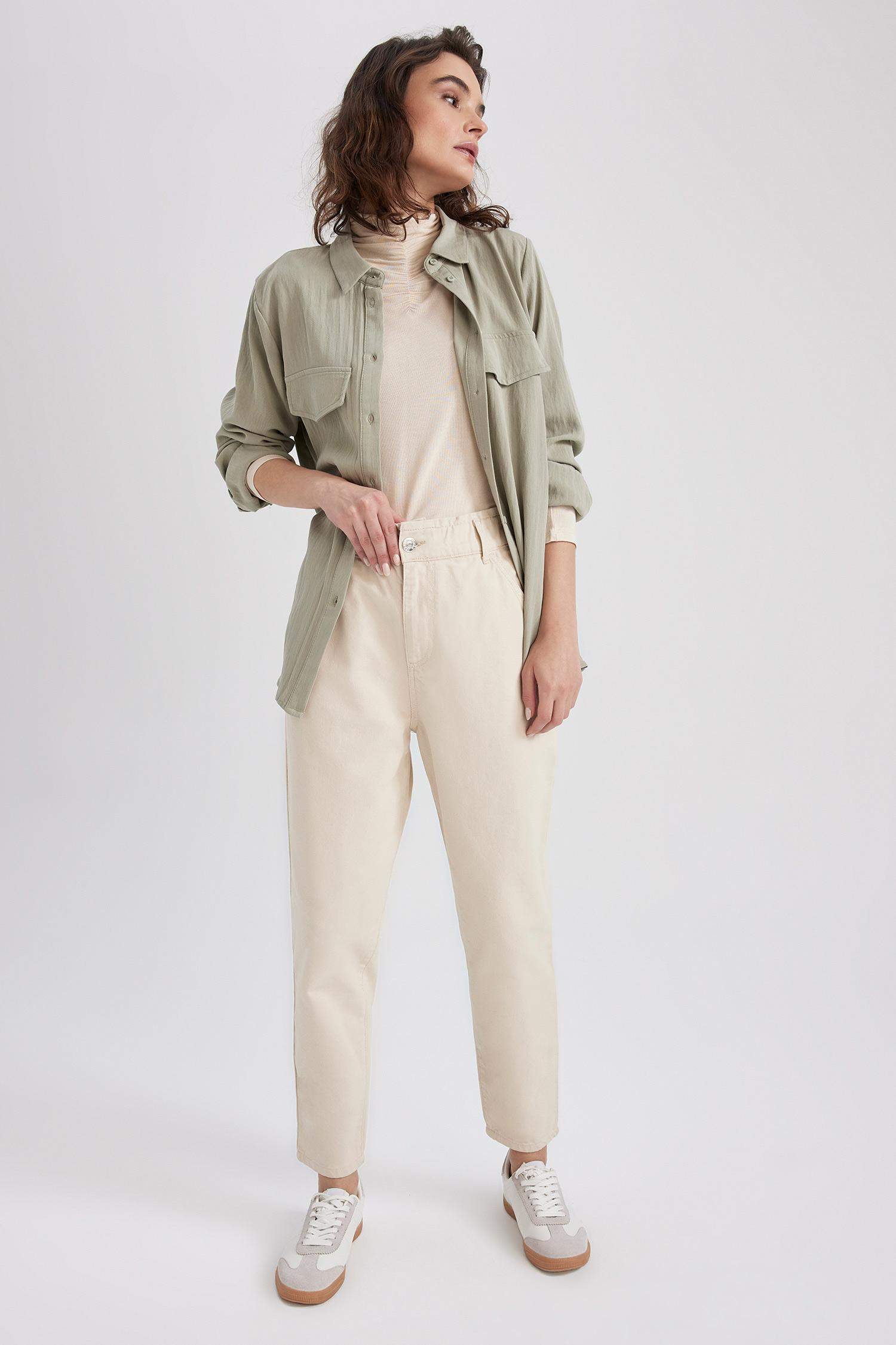 Baggy Gabardin %100 Pamuk Pantolon