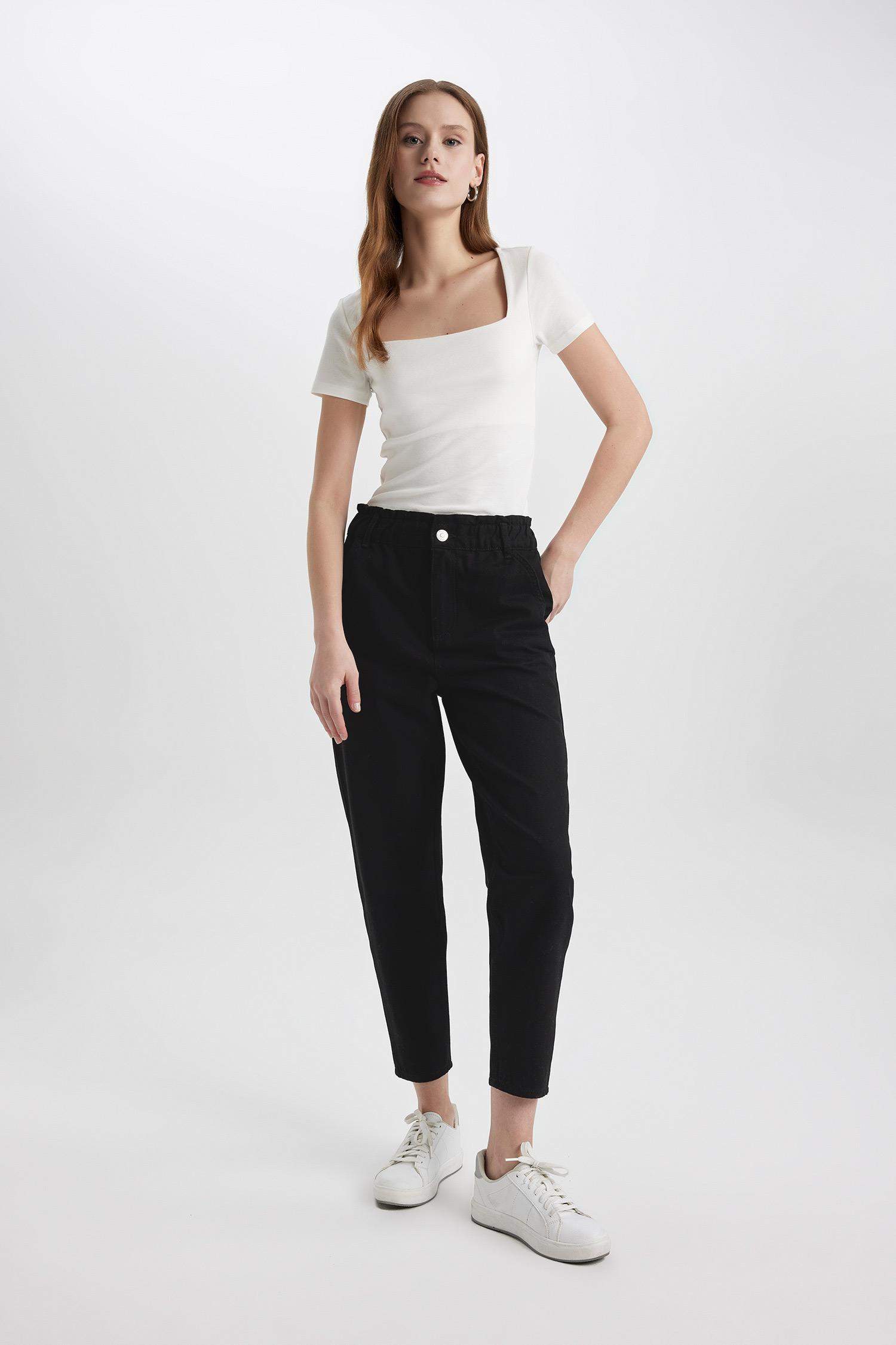 Брюки из габардина