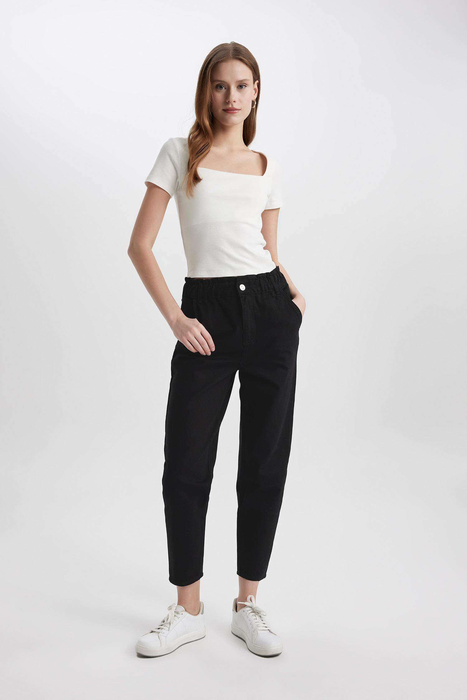 Брюки из габардина