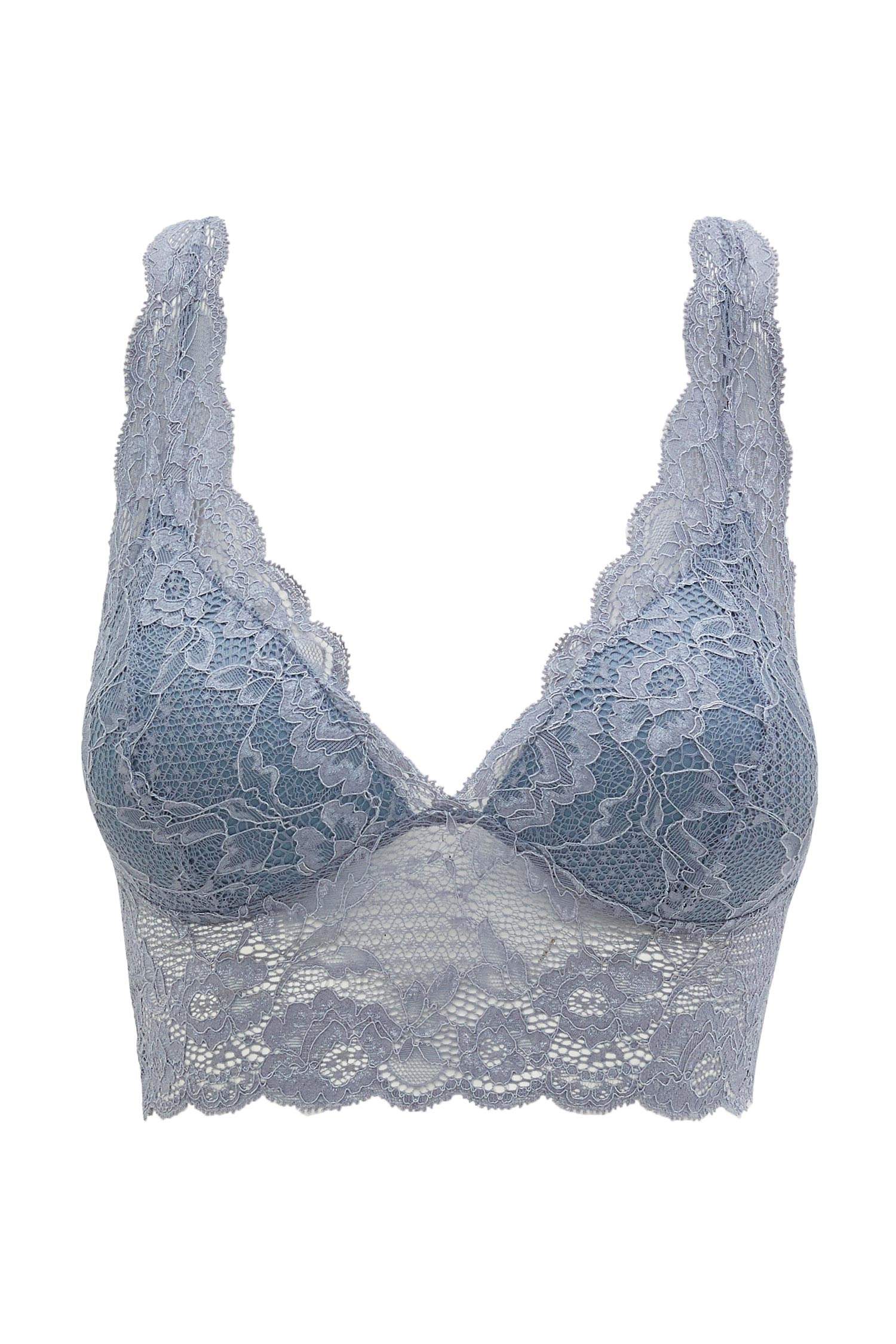 Gri Kadin Dantelli Sirt Detayli Bralet 1497851 Defacto
