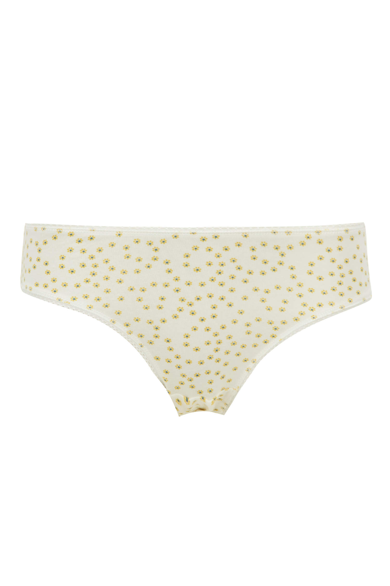 White WOMAN Basic Patterned Cotton Bikini Briefs (5 Pack) 1980741