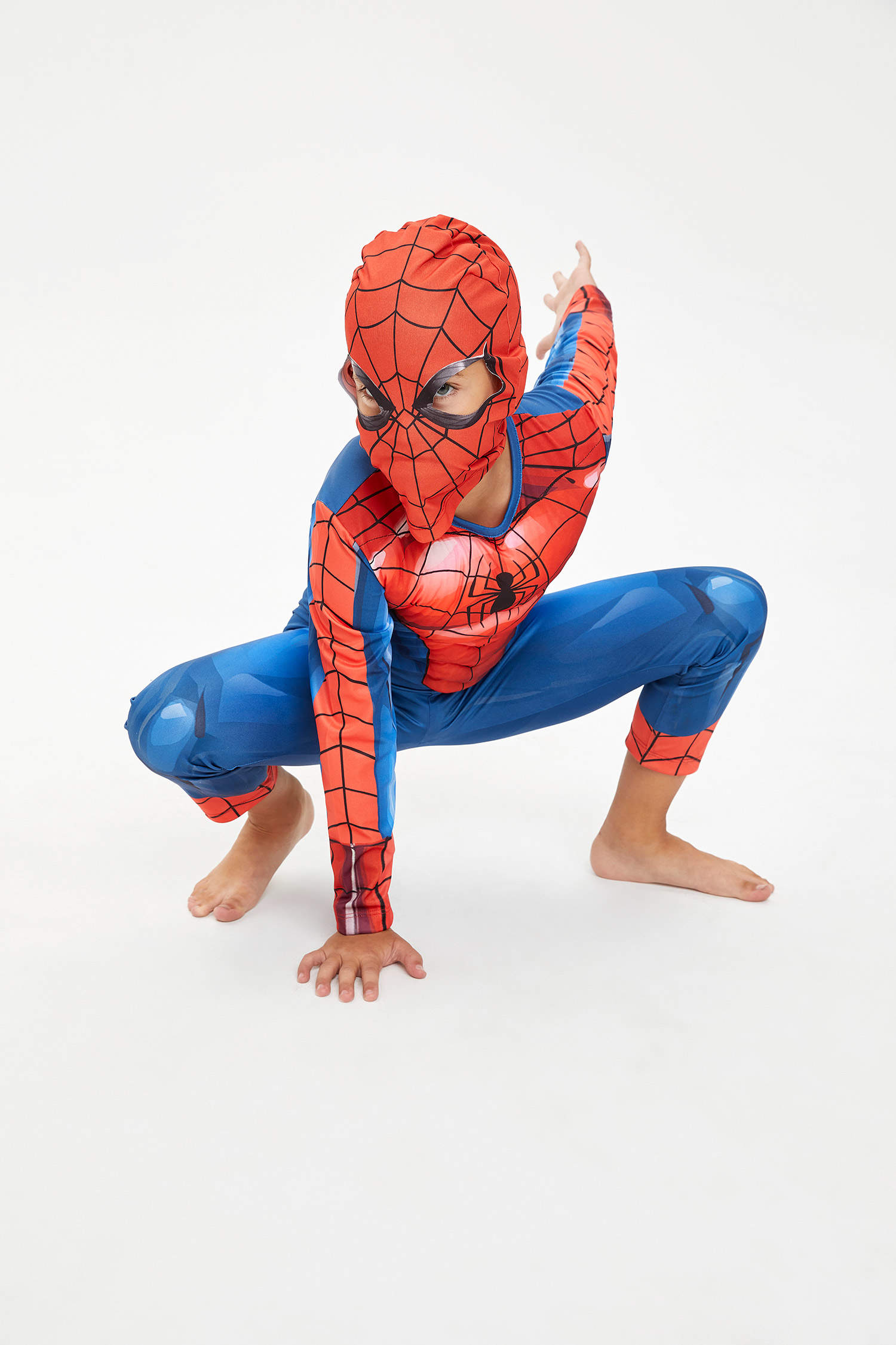 Erkek Çocuk Spiderman Lisanslı Slim Fit Kostüm