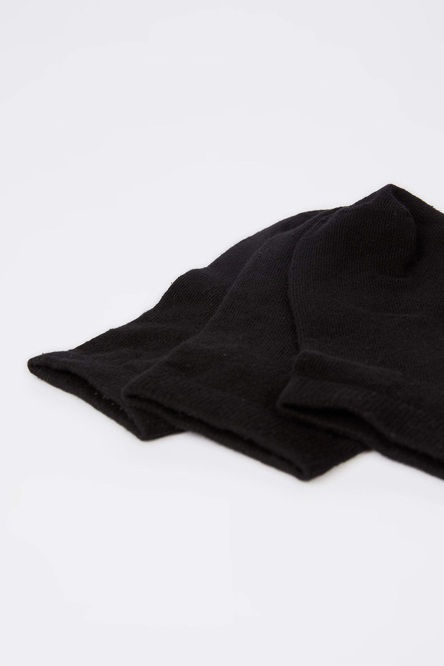 شرابات قطن قصيرة رجالي أسود - 3 قطع