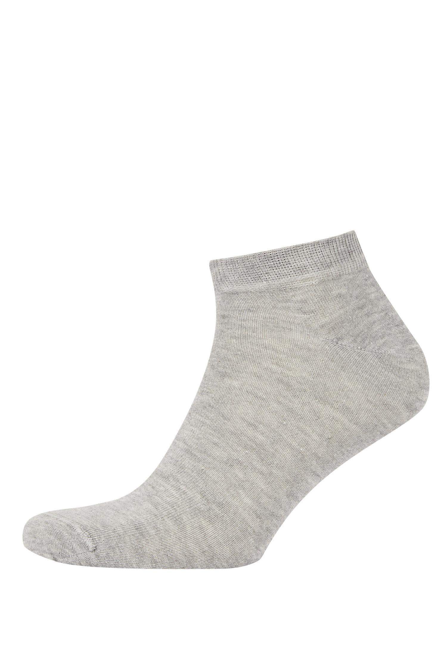 DeFacto Fit Lot de 3 paires de chaussettes courtes en coton pour homme