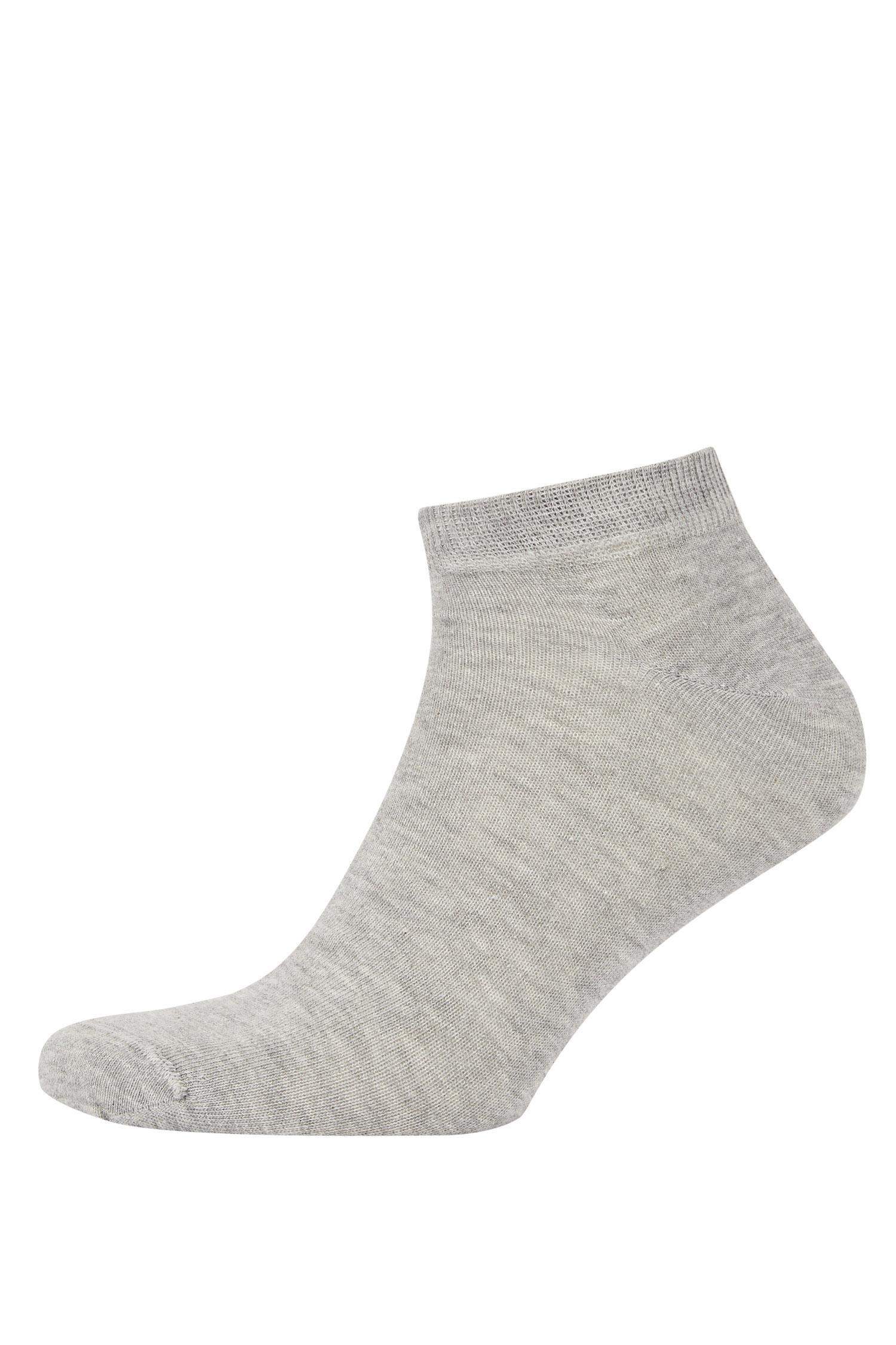 DeFacto Fit Lot de 3 paires de chaussettes courtes en coton pour homme