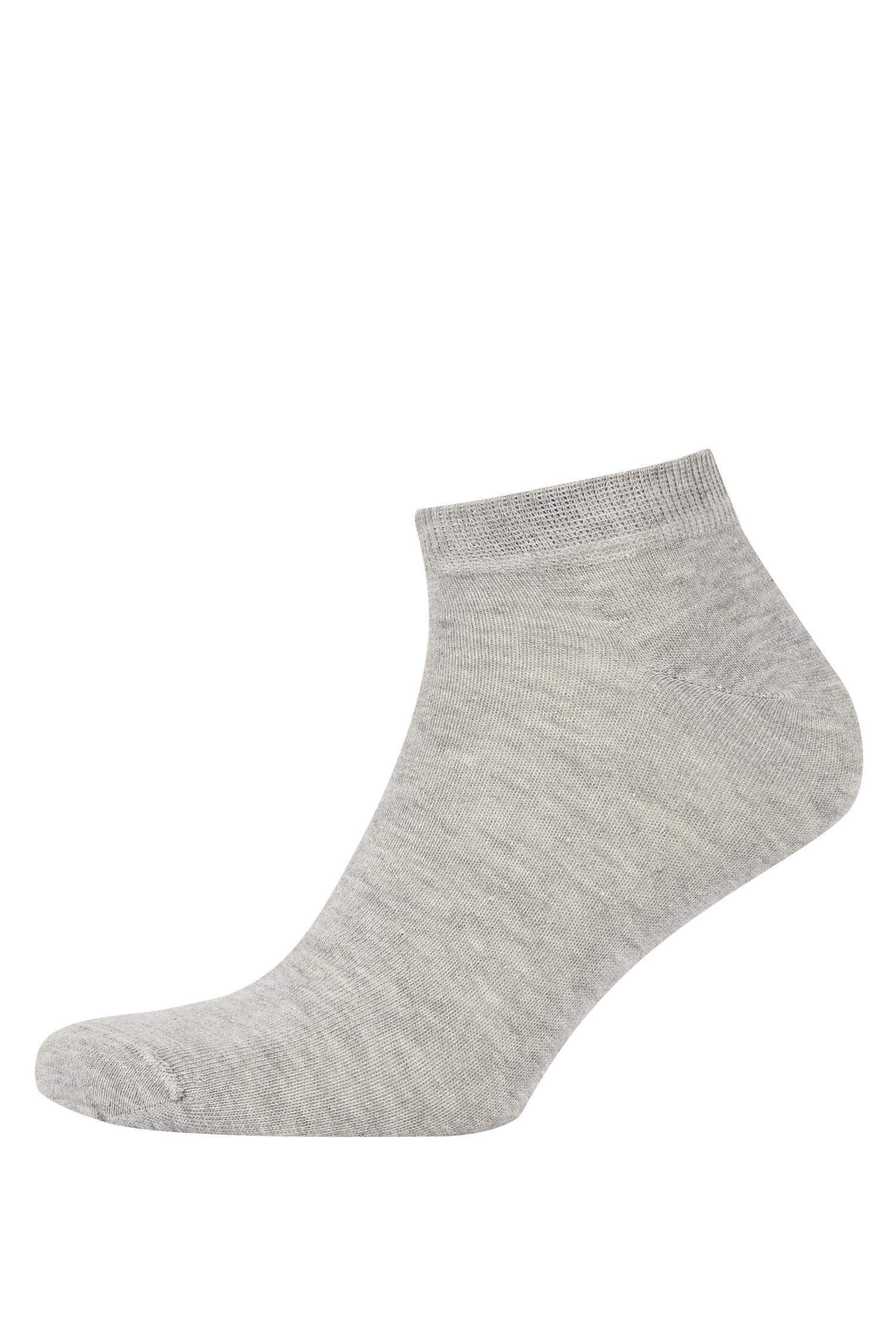 DeFacto Fit Lot de 3 paires de chaussettes courtes en coton pour homme