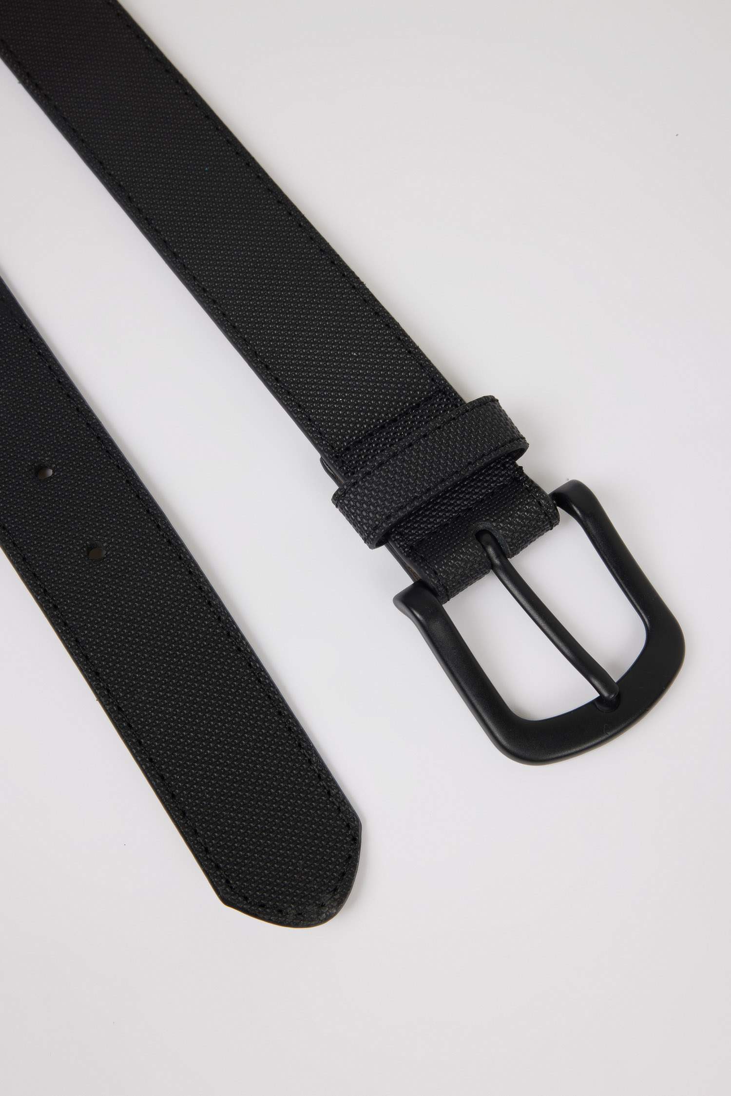 Erkek Oval Toka Suni Deri Jean Kemeri