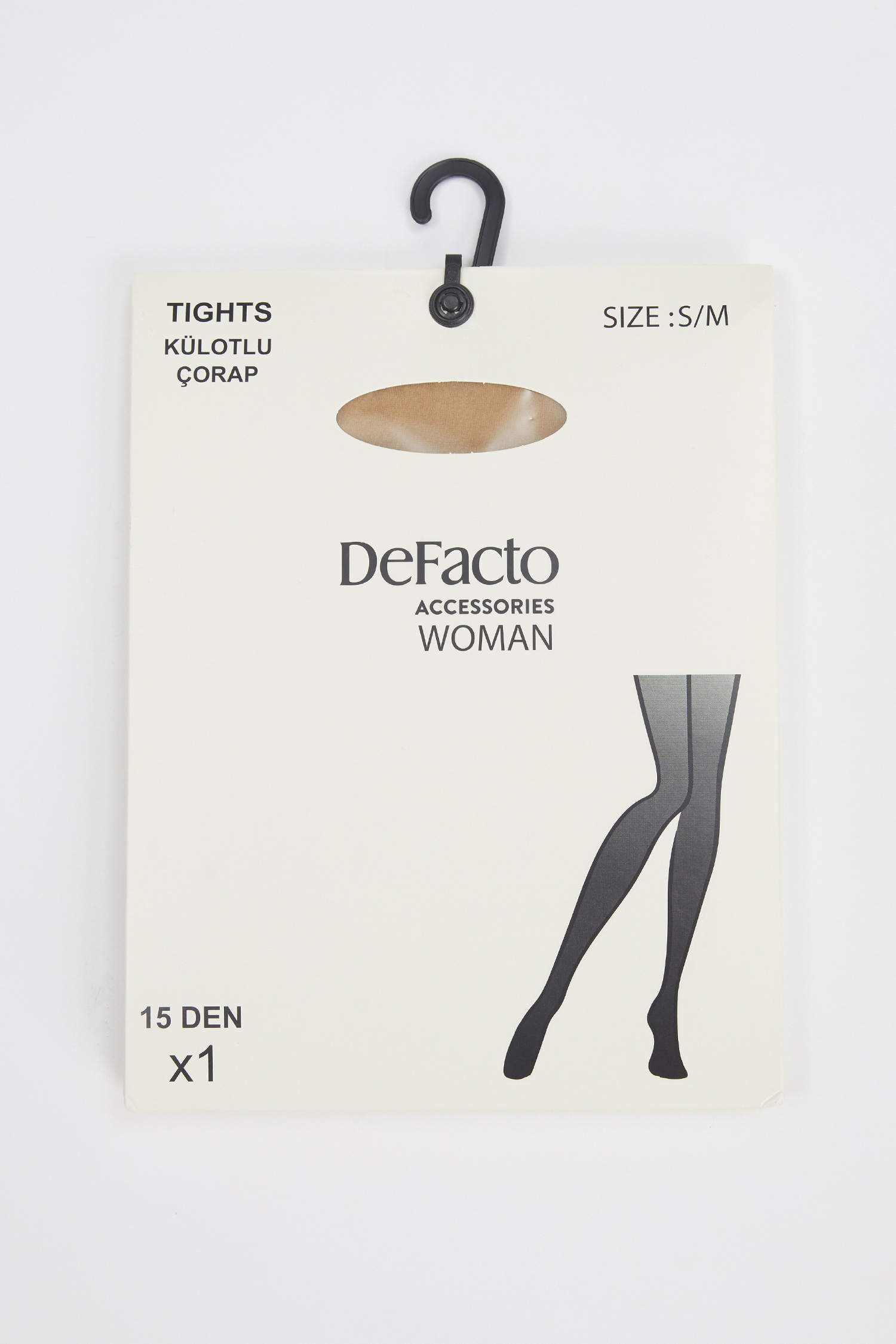 Defacto Kadın Ten rengi Külotlu Çorap. 1