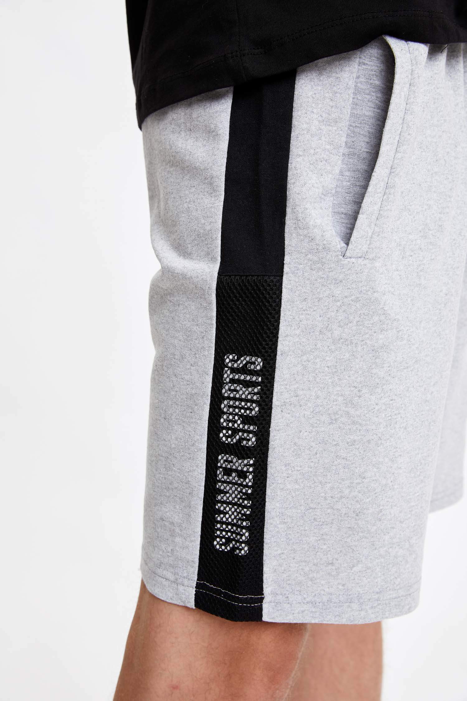 Defacto Slim Fit Cep Detaylı Sweatshirt Kumaşı Şort. 3