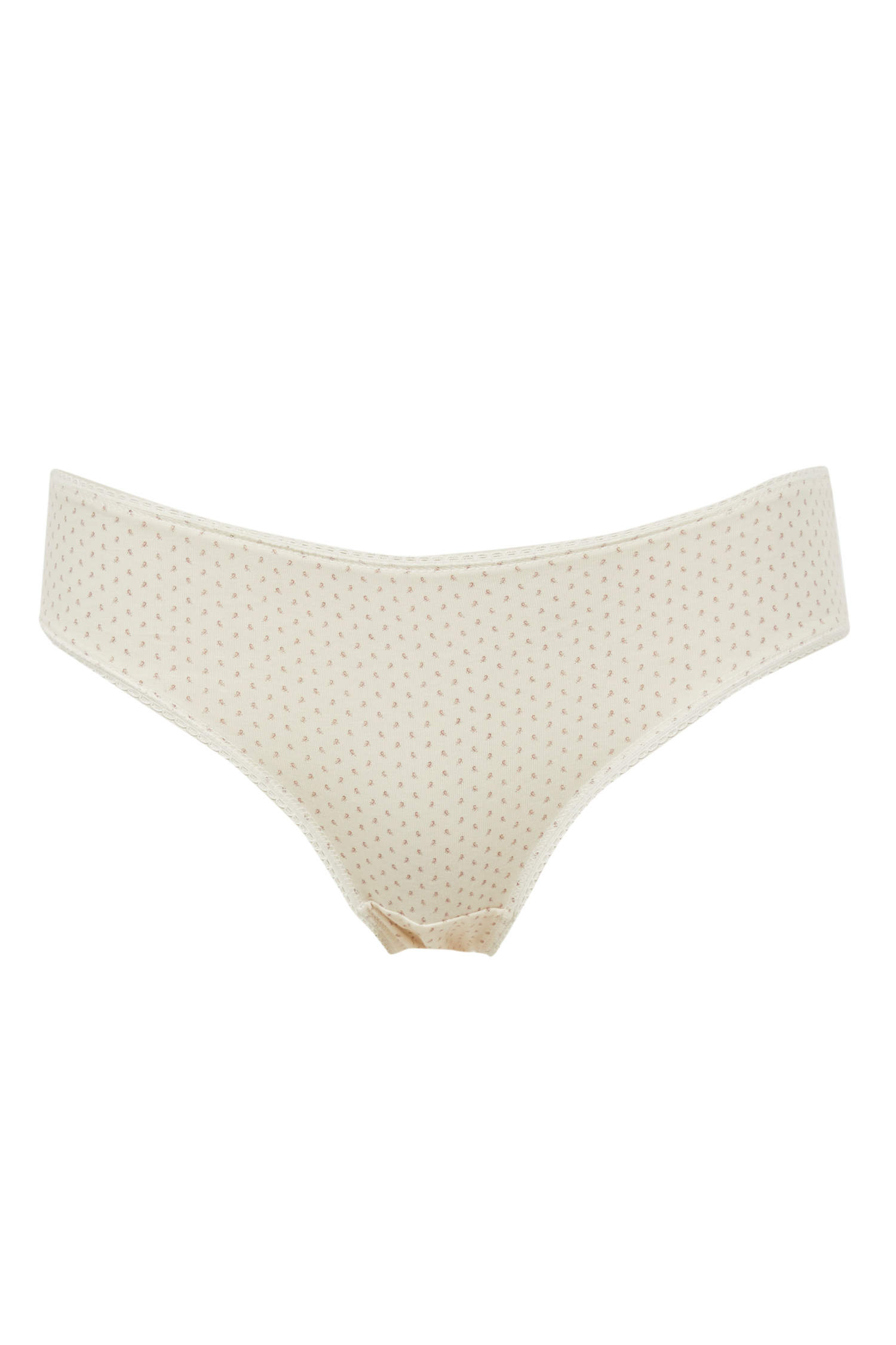 White WOMAN Basic Patterned Cotton Bikini Briefs (5 Pack) 1980741