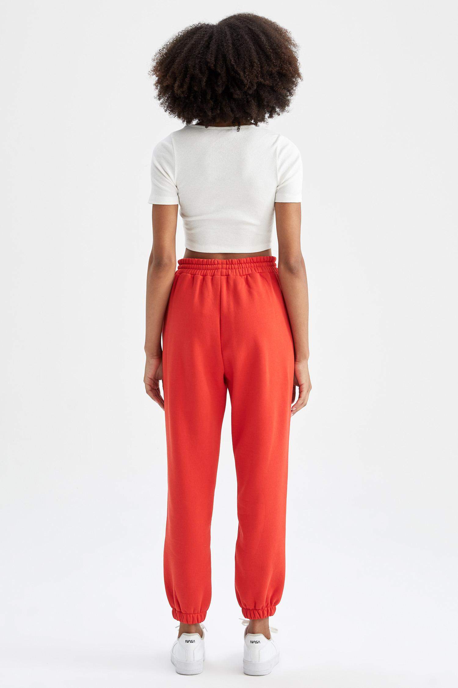 Jogger Standard Fit Thick Sweatshirt Fabric Elastic Band Trousers