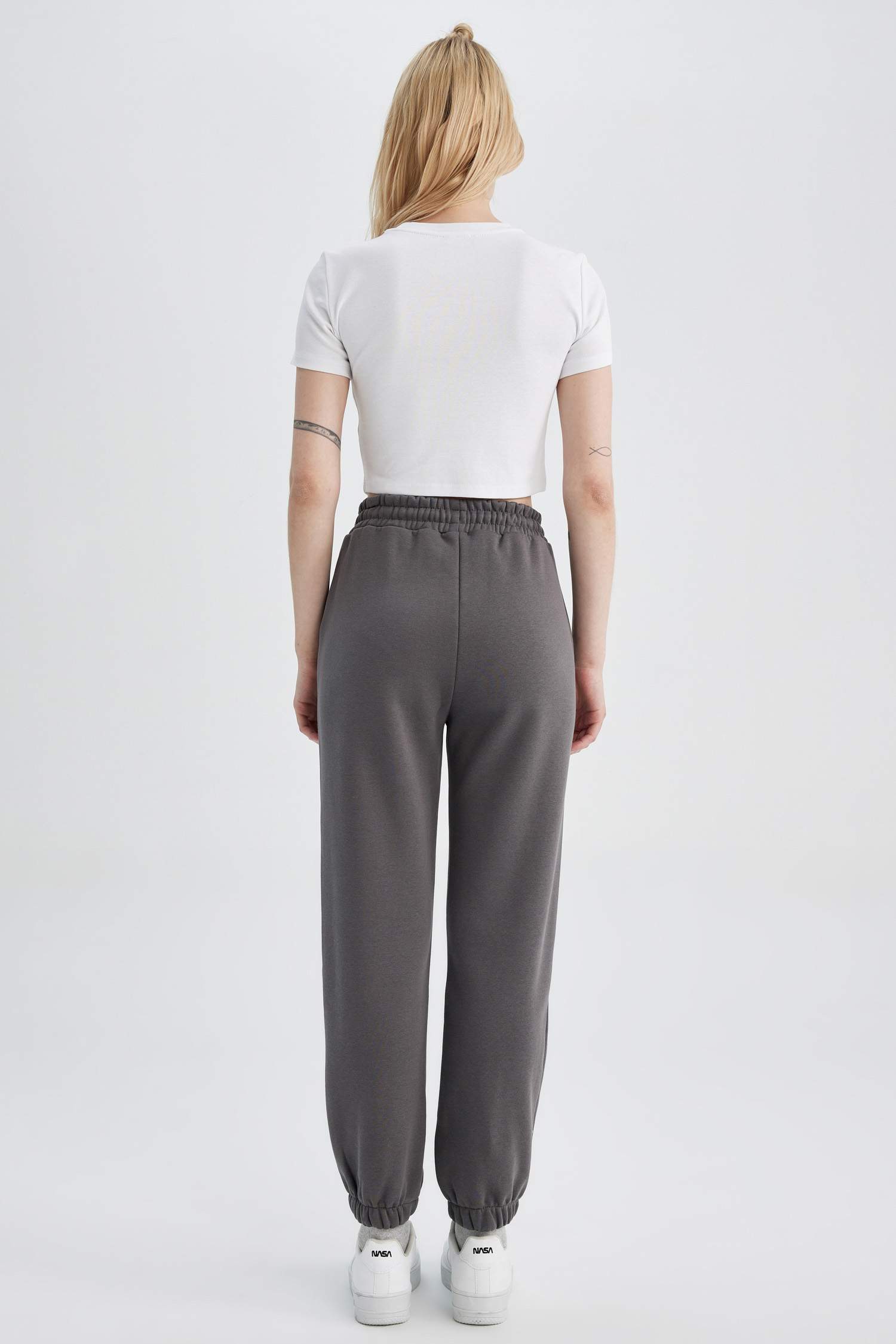 Anthracite FEMME Pantalon Tissu Sweat Épais 2792087 DeFacto