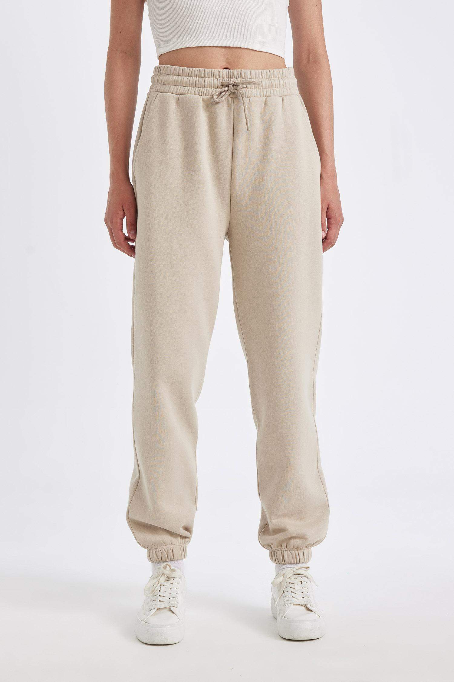 Standard Fit Elastic Leg Long Thick Sweatpants