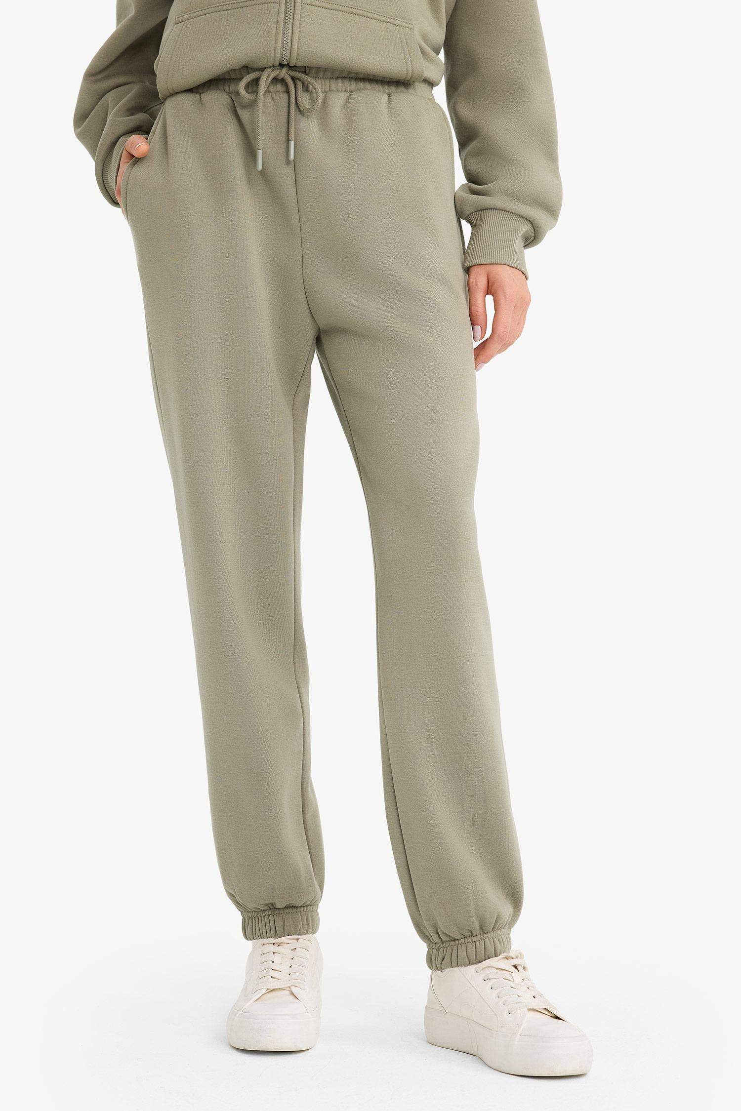 بنطرون قماش ثقيل جوجر فيت برجل مطاطي