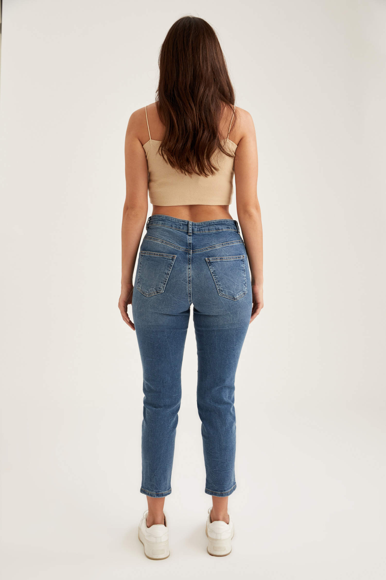 Defacto Vintage Slim Fit Yüksek Bel Jean Pantolon. 3