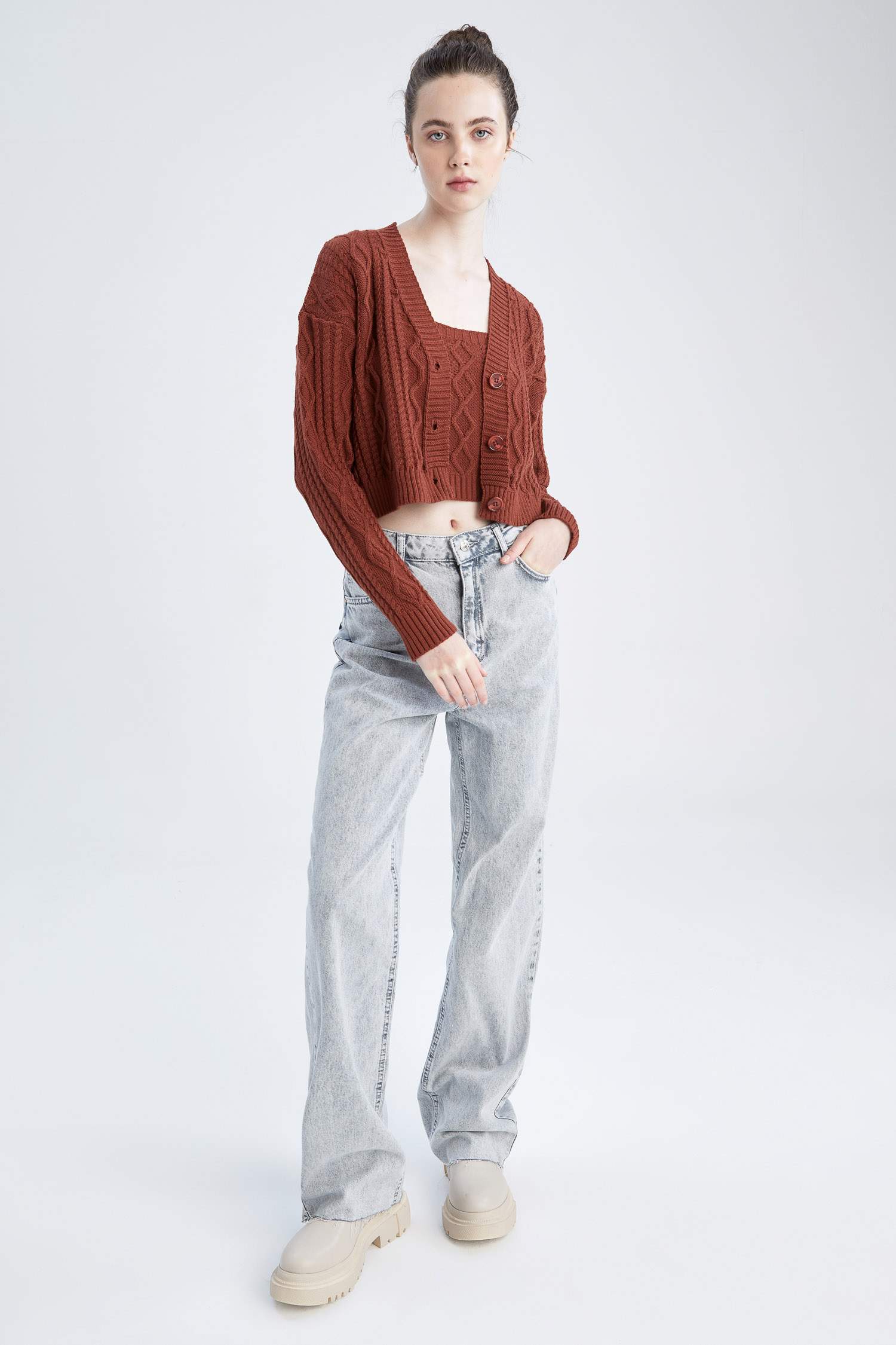 Кардиган стандартного кроя для женщин