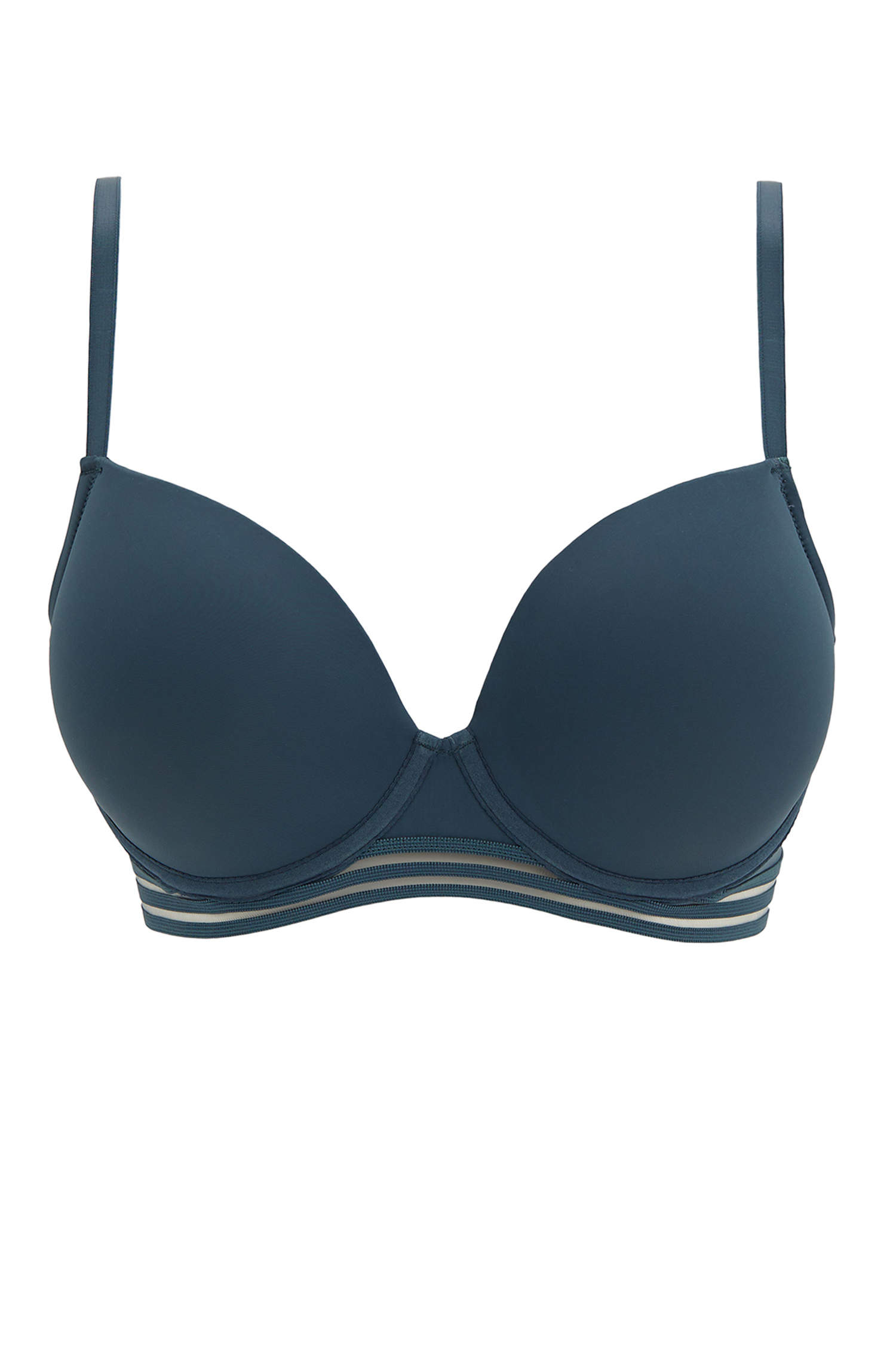 Blue WOMAN Semi-Padded Bra with Lace Ribbon Detail 1755876 | DeFacto