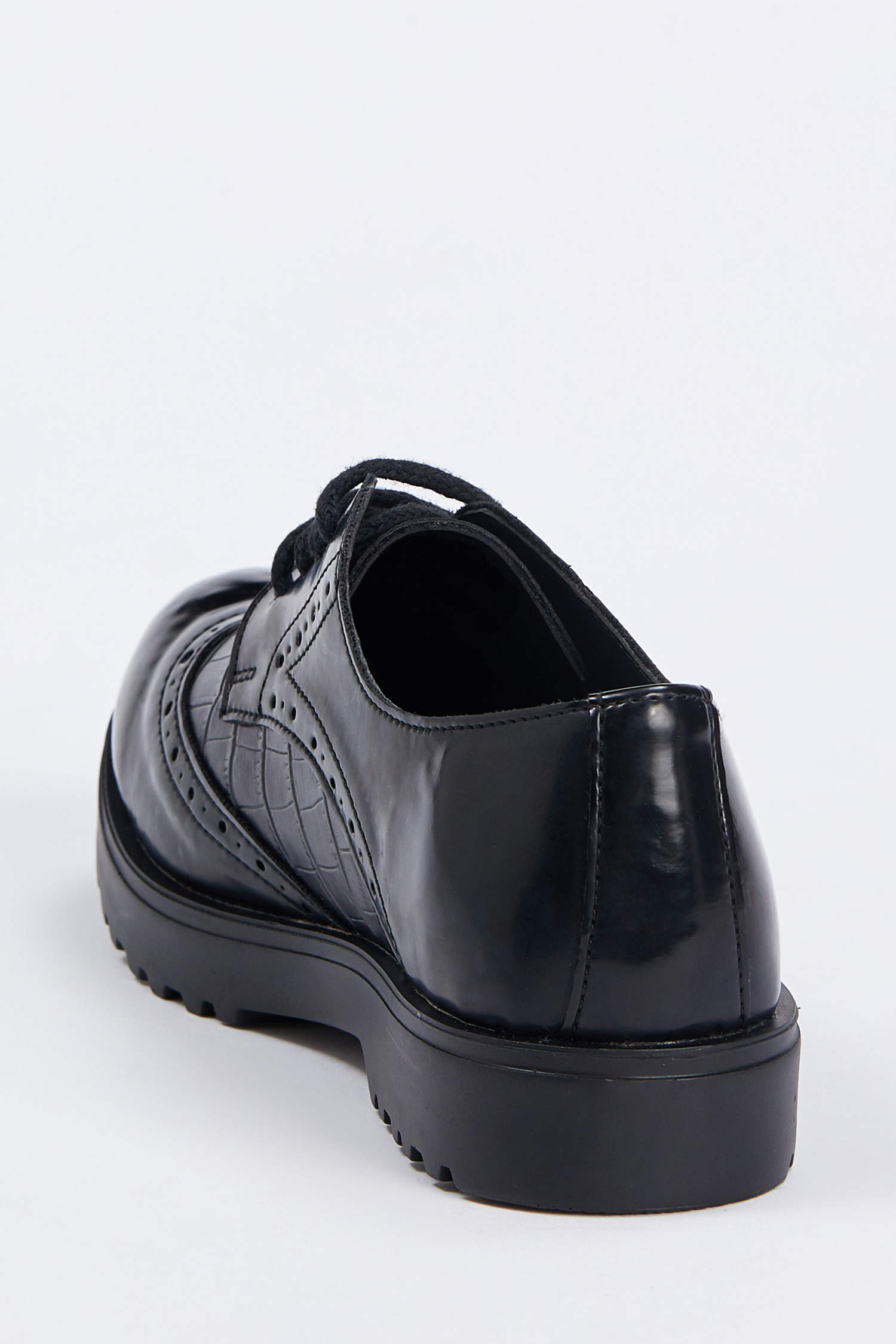 Defacto Kadın Suni Deri Bağcıklı Loafer Ayakkabı. 3