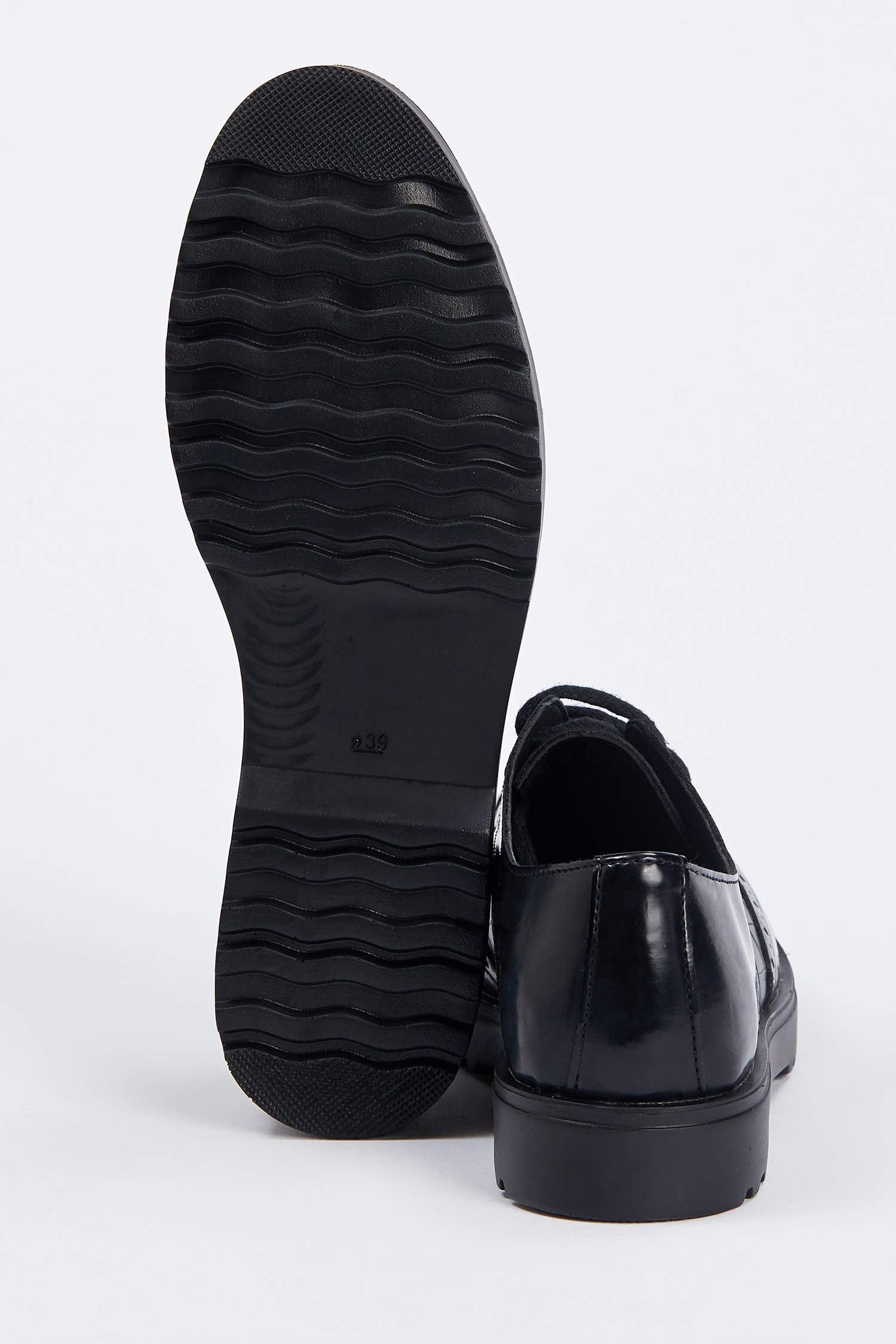 Defacto Kadın Suni Deri Bağcıklı Loafer Ayakkabı. 6