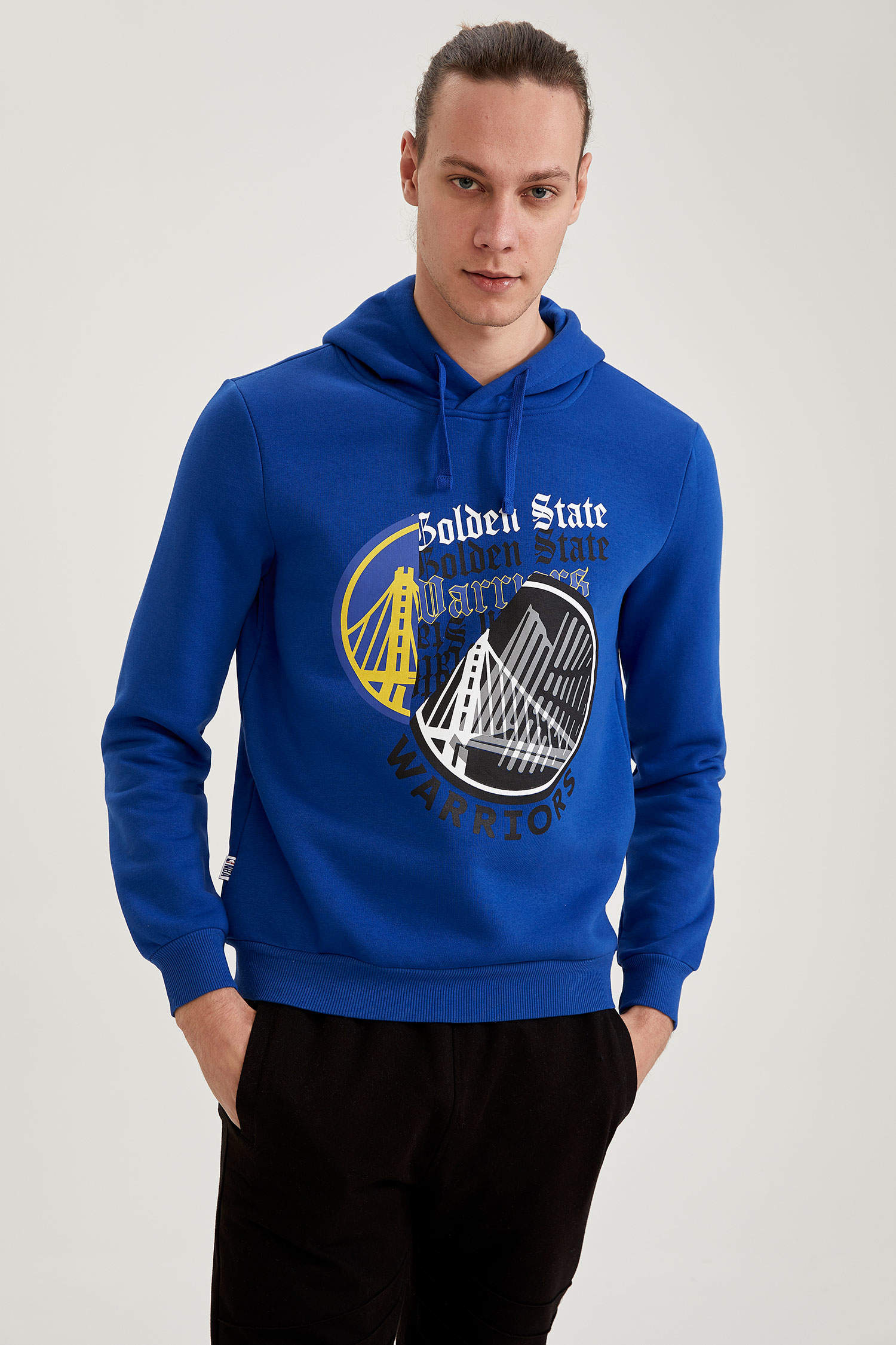 Defacto NBA Lisanslı Unisex Slim Fit Kapüşonlu Sweatshirt. 1