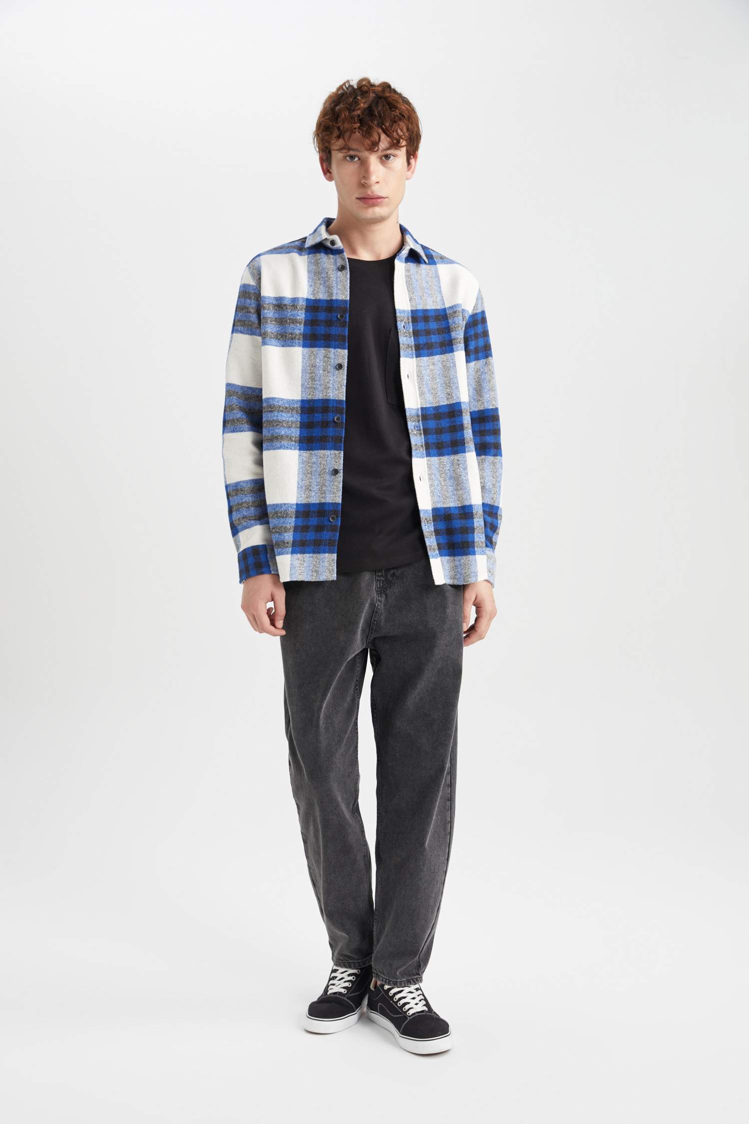 Regular Fit Checkered Long Sleeve Shirt