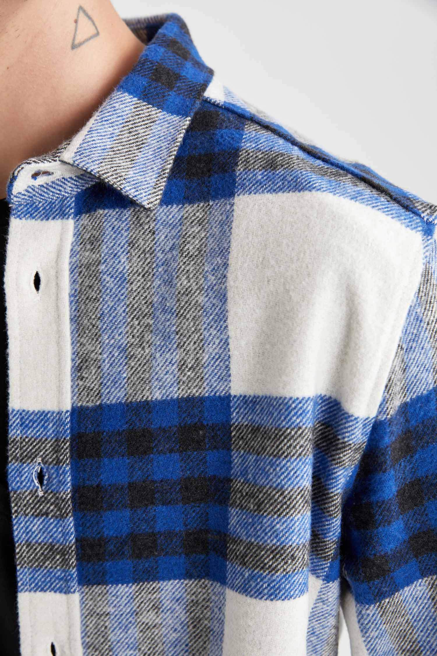 Regular Fit Checkered Long Sleeve Shirt