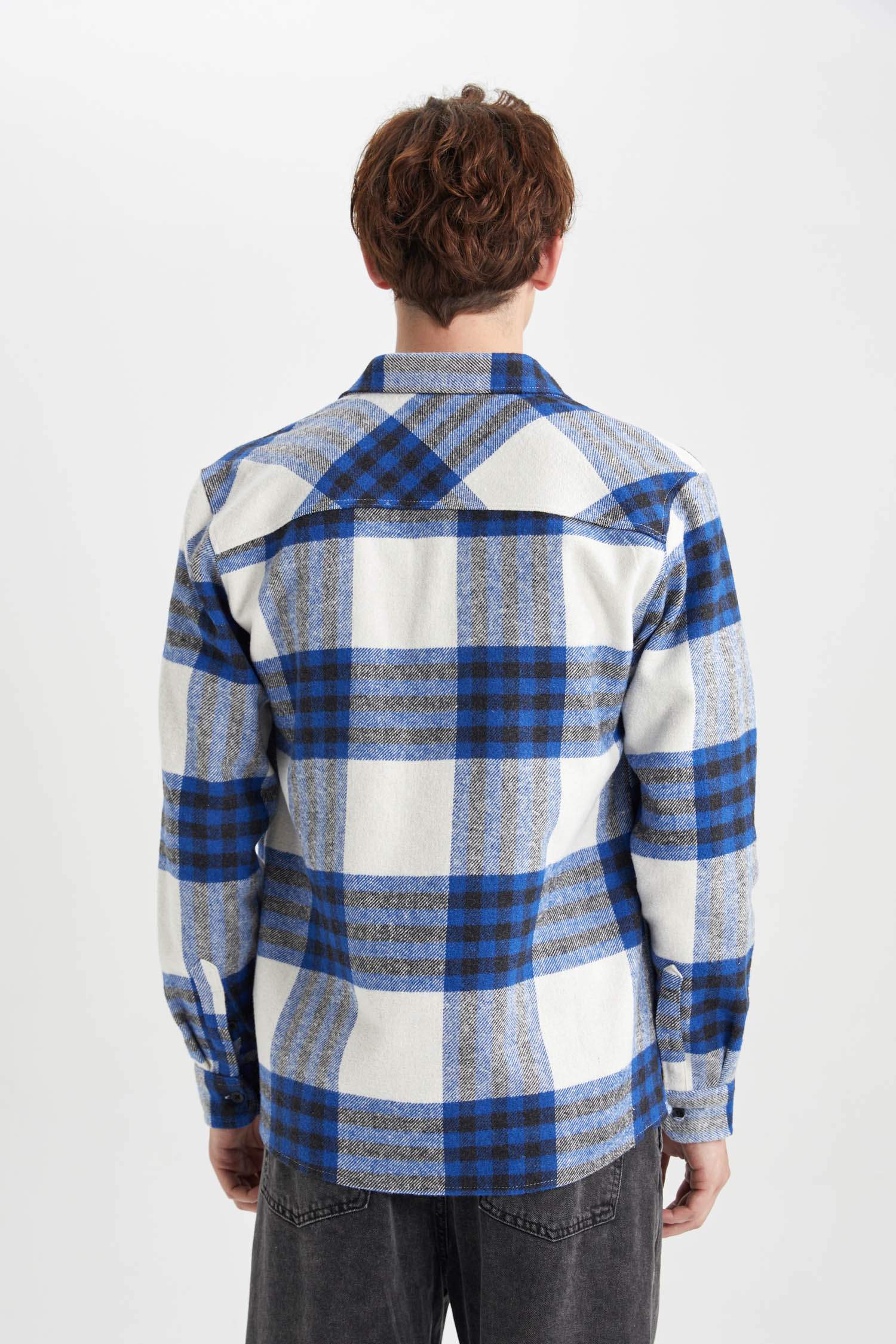 Regular Fit Checkered Long Sleeve Shirt