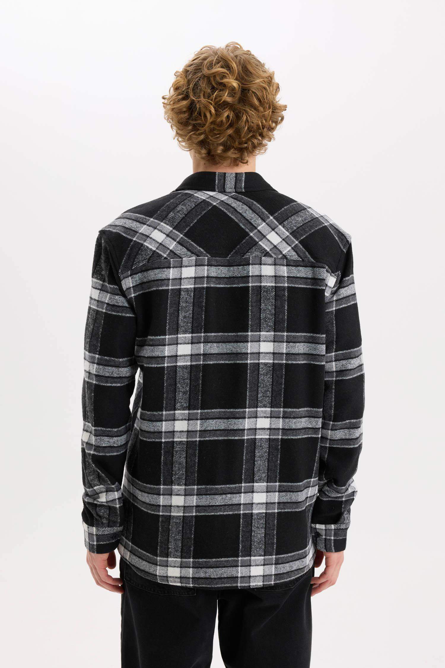 Regular Fit Woodcutter Plaid Long Sleeve Shirt