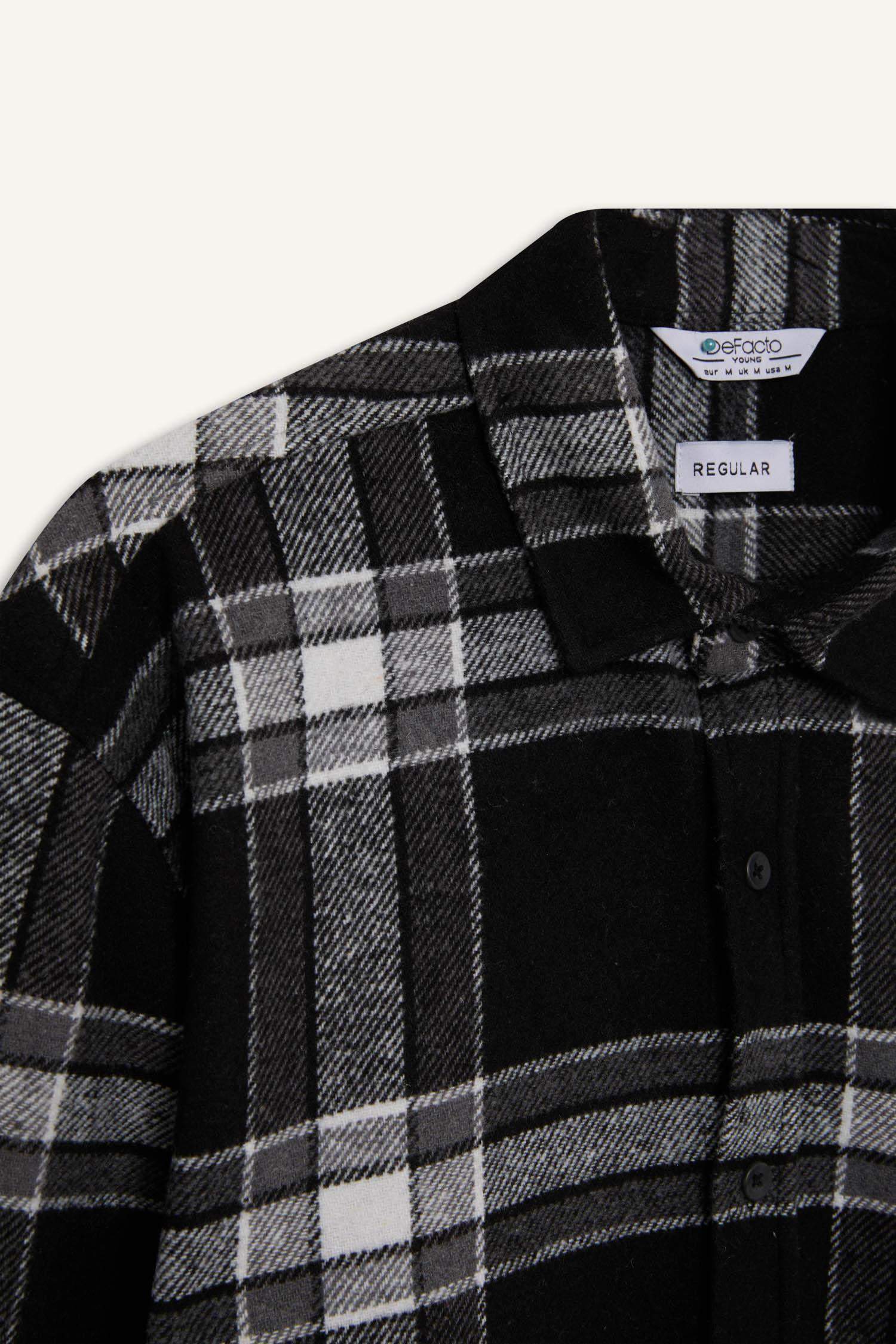Regular Fit Woodcutter Plaid Long Sleeve Shirt